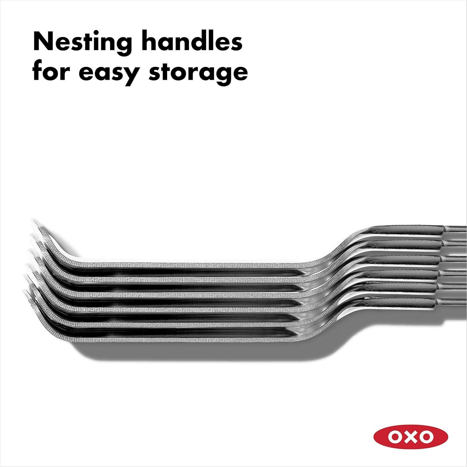 Set de 6 Pinchos de Acero Inoxidable OXO Good Grips