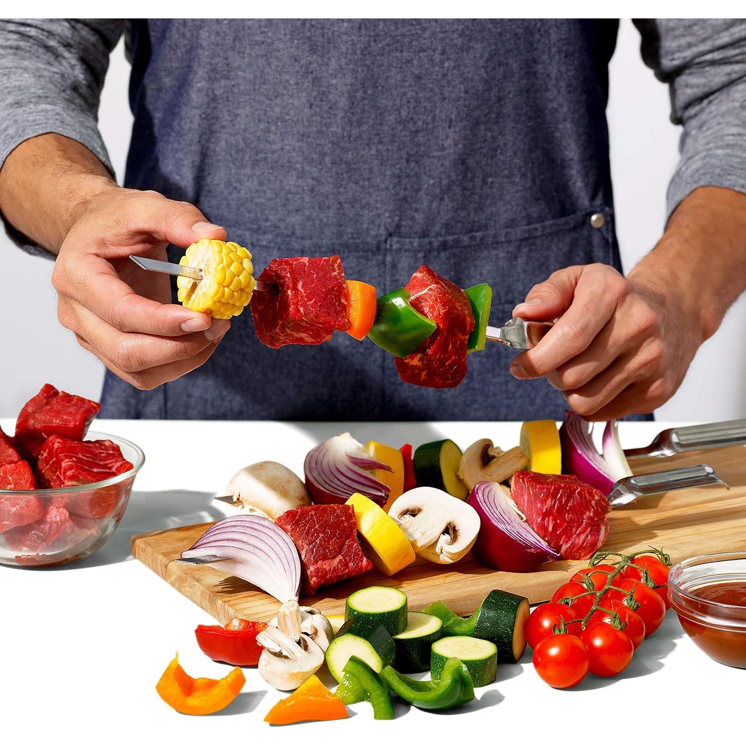 Set de 6 Pinchos de Acero Inoxidable OXO Good Grips