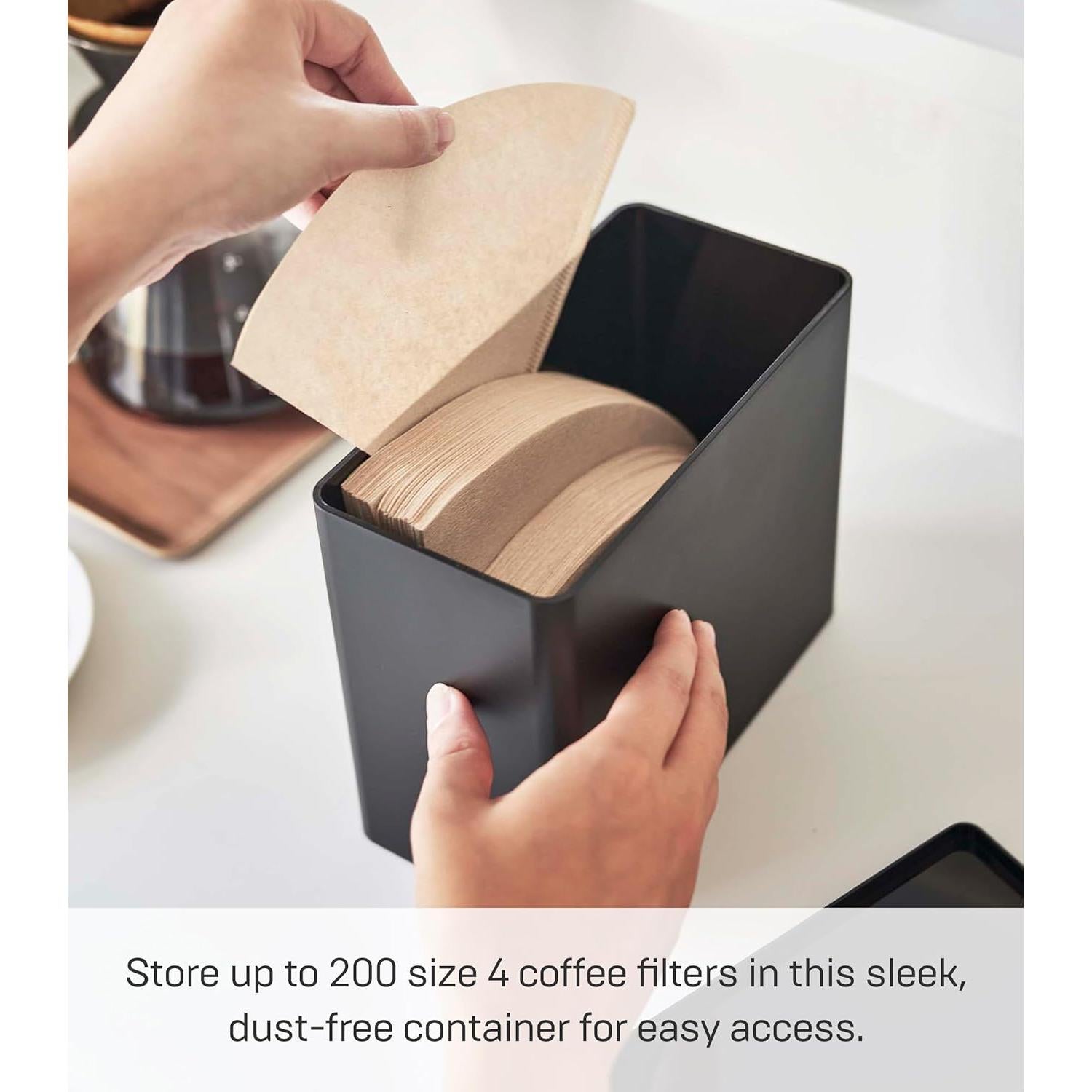 Soporte para Filtros de Café Yamazaki Home Tower - 1.9L - Negro