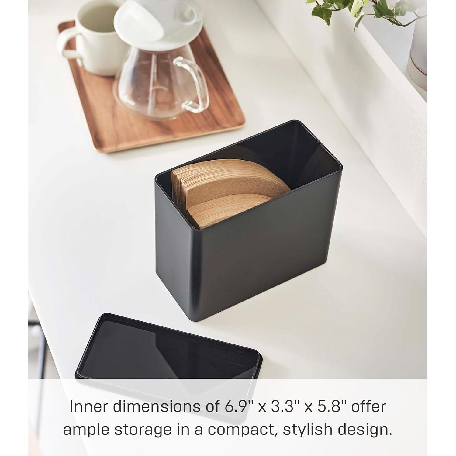 Soporte para Filtros de Café Yamazaki Home Tower - 1.9L - Negro