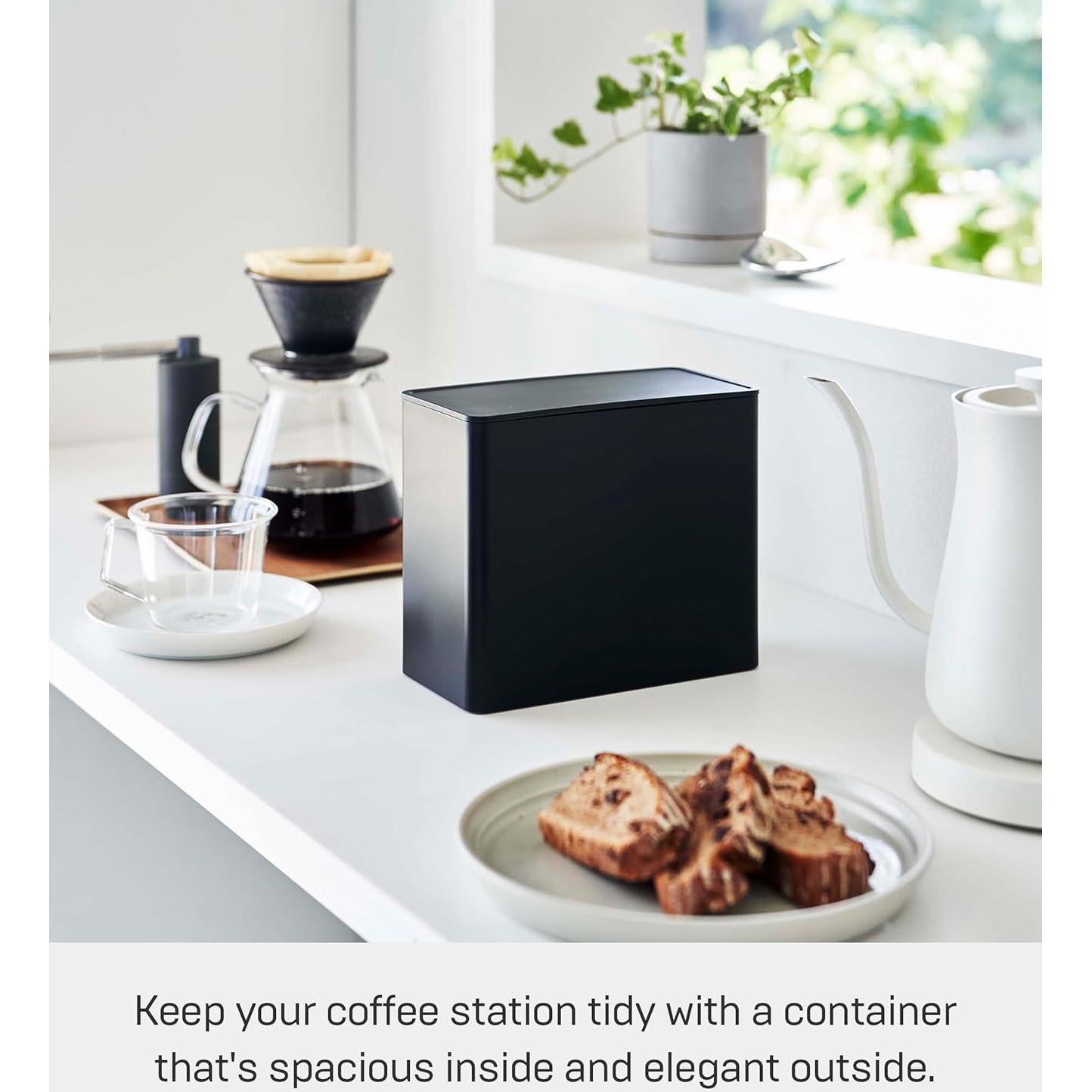 Soporte para Filtros de Café Yamazaki Home Tower - 1.9L - Negro