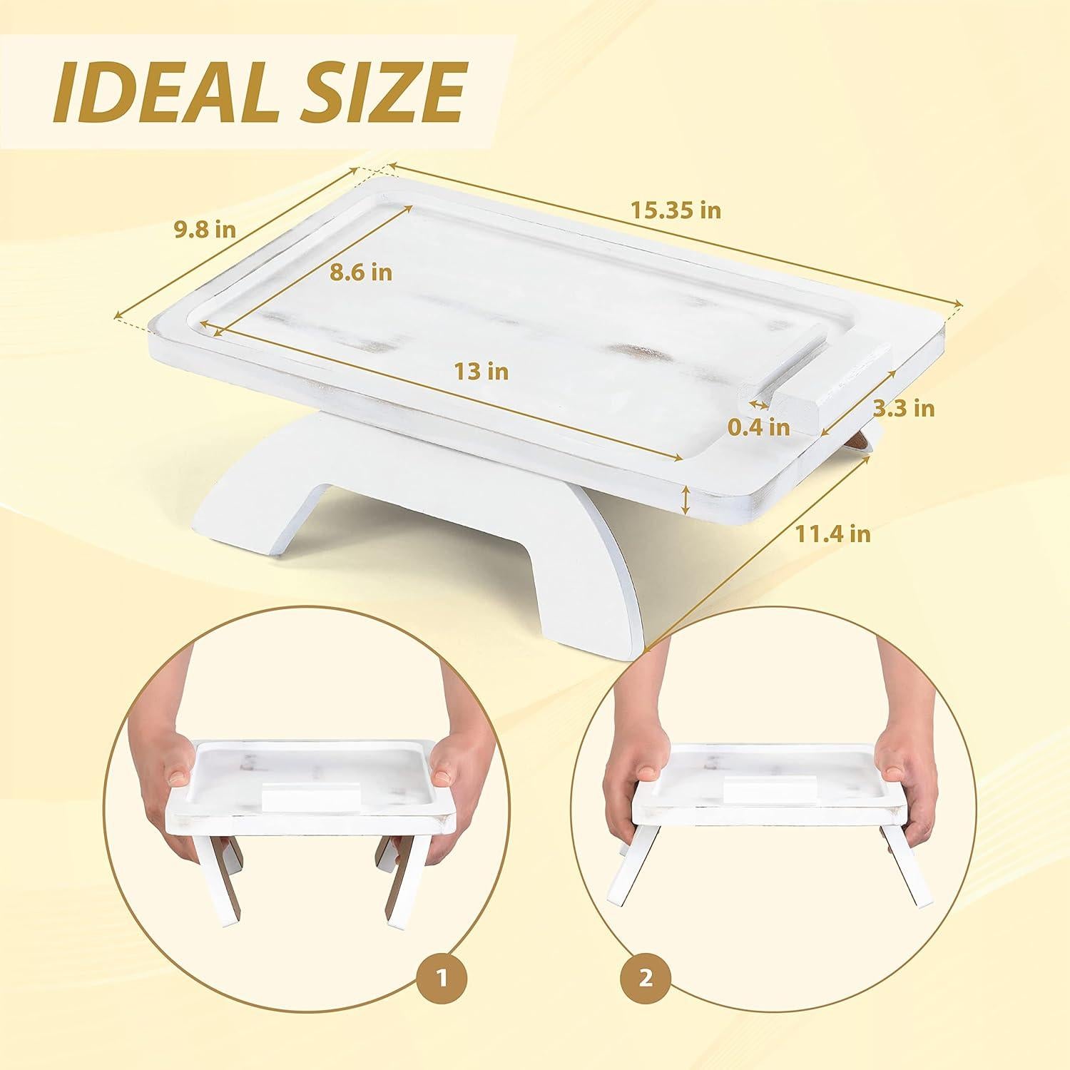 Bandeja para Reposabrazos de Sofá BLUEWEST - Madera Acacia 38.86cm