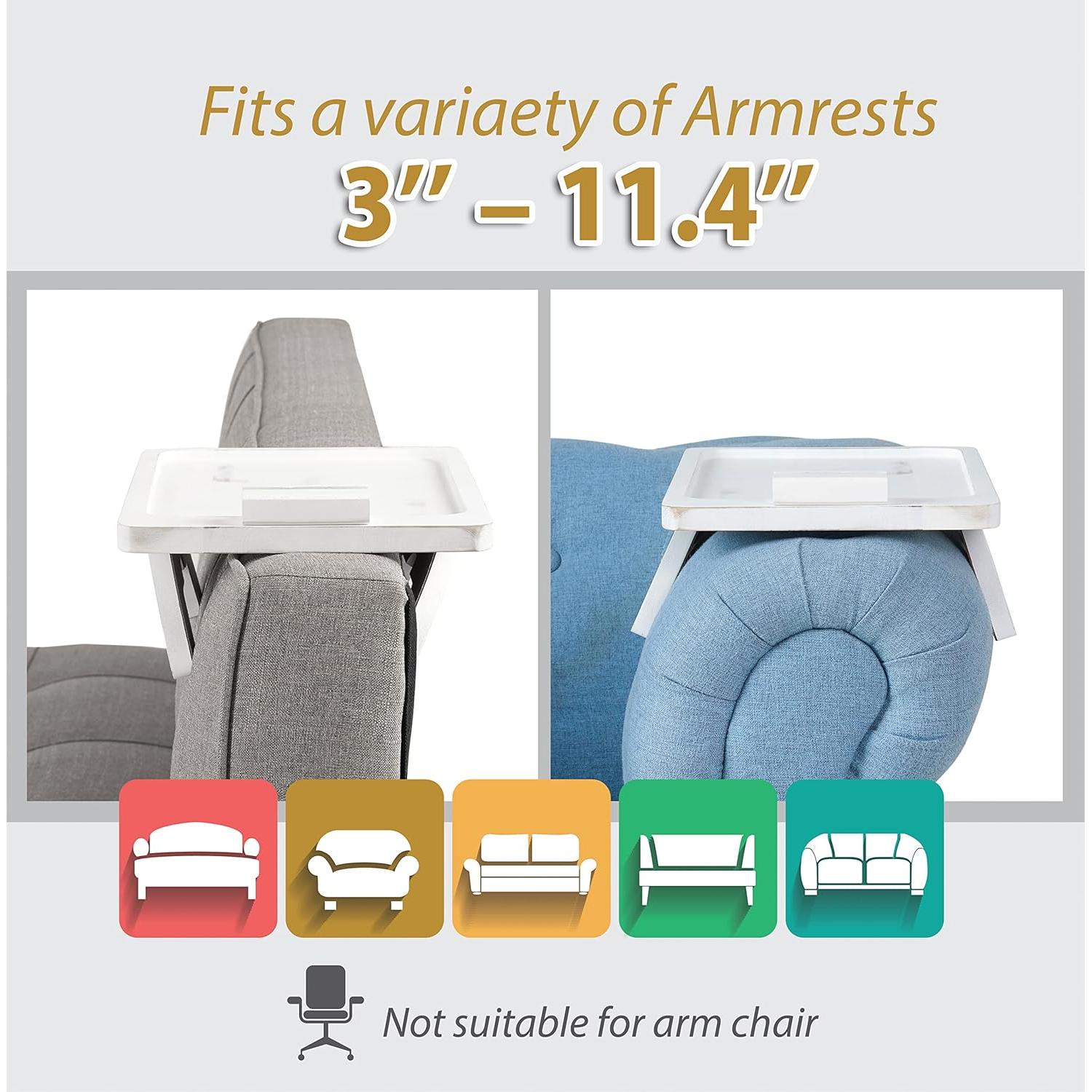 Bandeja para Reposabrazos de Sofá BLUEWEST - Madera Acacia 38.86cm