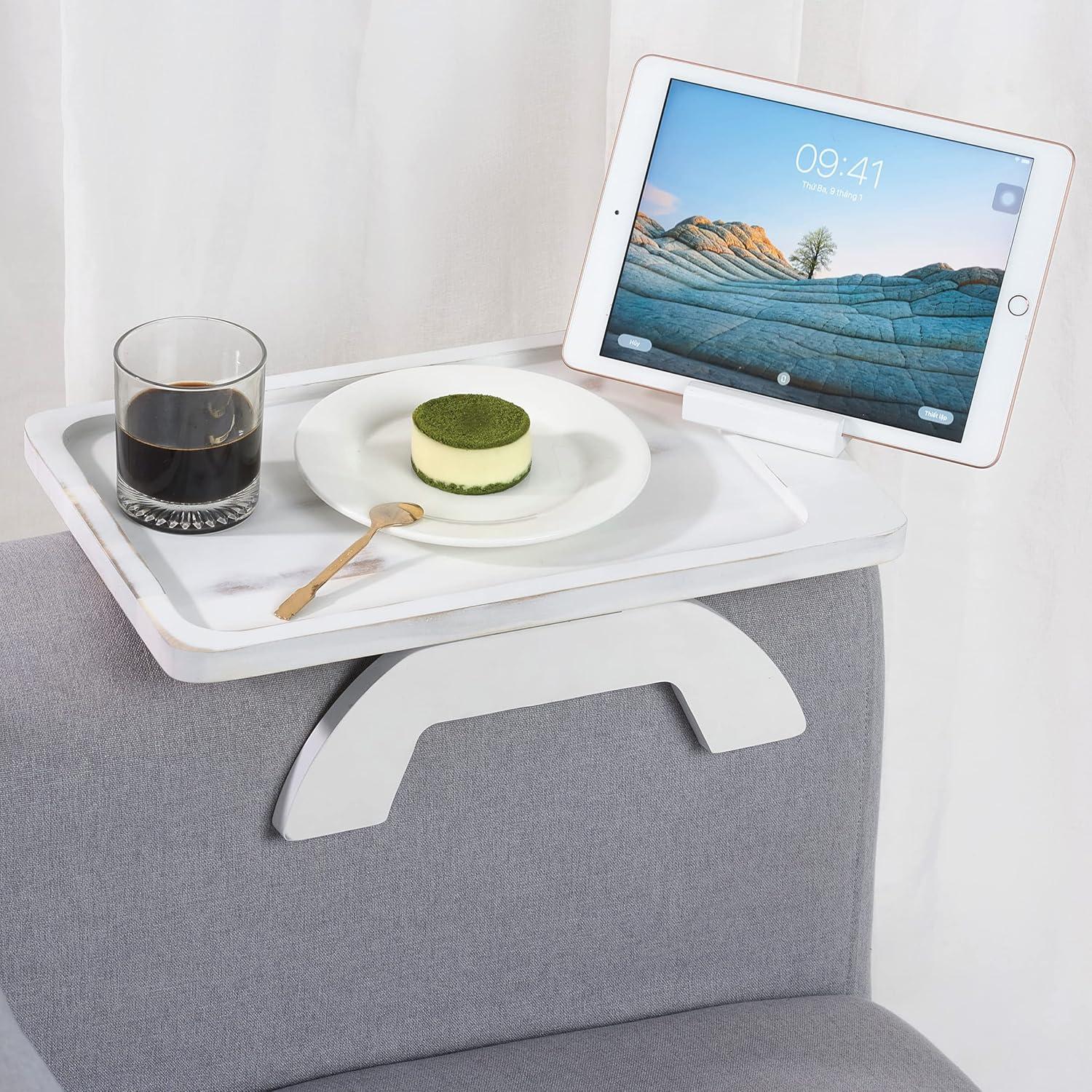 Bandeja para Reposabrazos de Sofá BLUEWEST - Madera Acacia 38.86cm