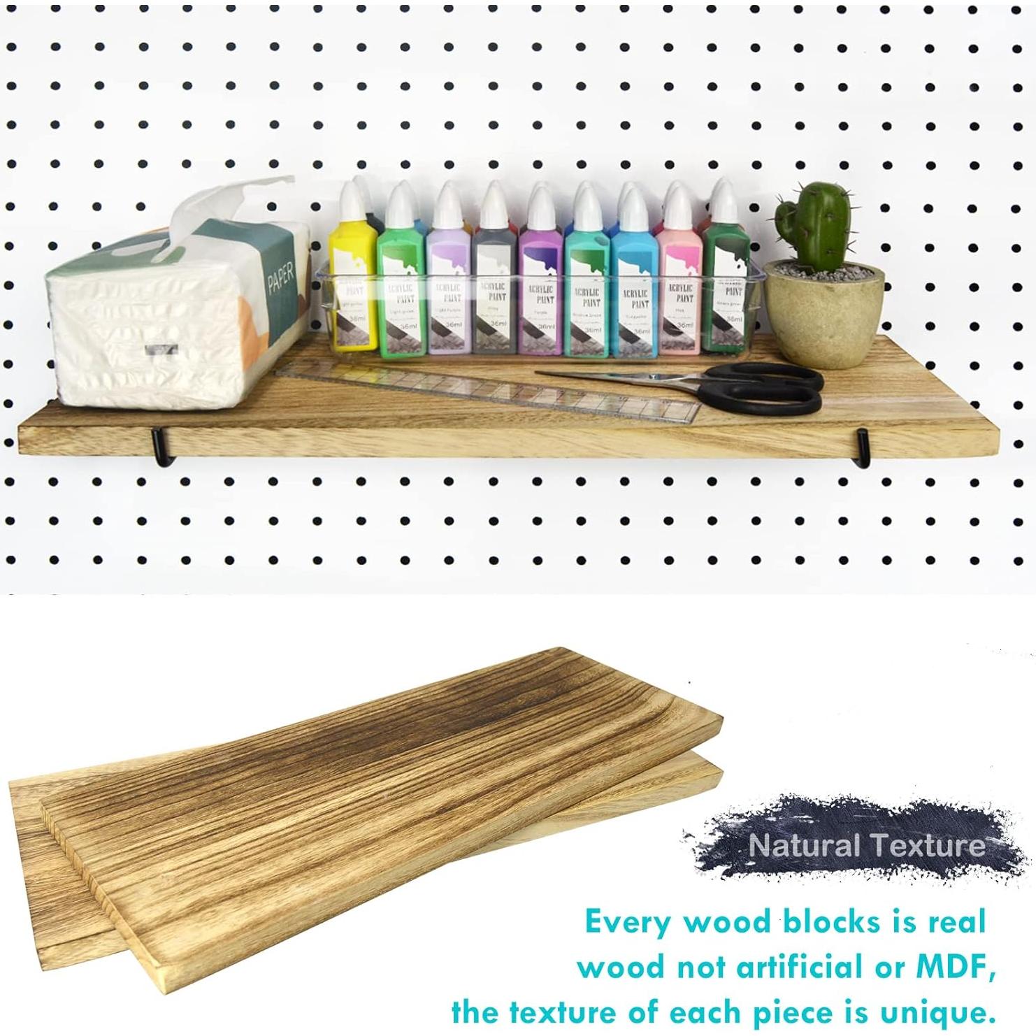 Estantes para Tablero de Clavijas LIGHT DUST - 2 Piezas Madera