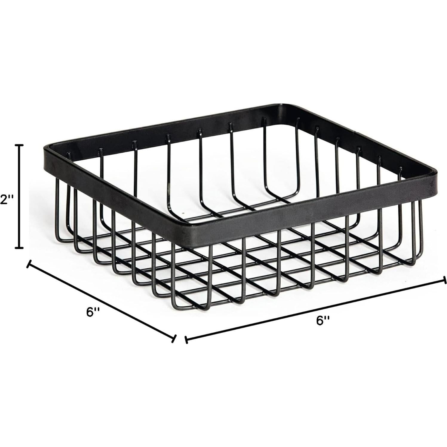 Canasta de Almacenamiento Metálica GET WB-662-MG 15.24x15.24x5.08 cm