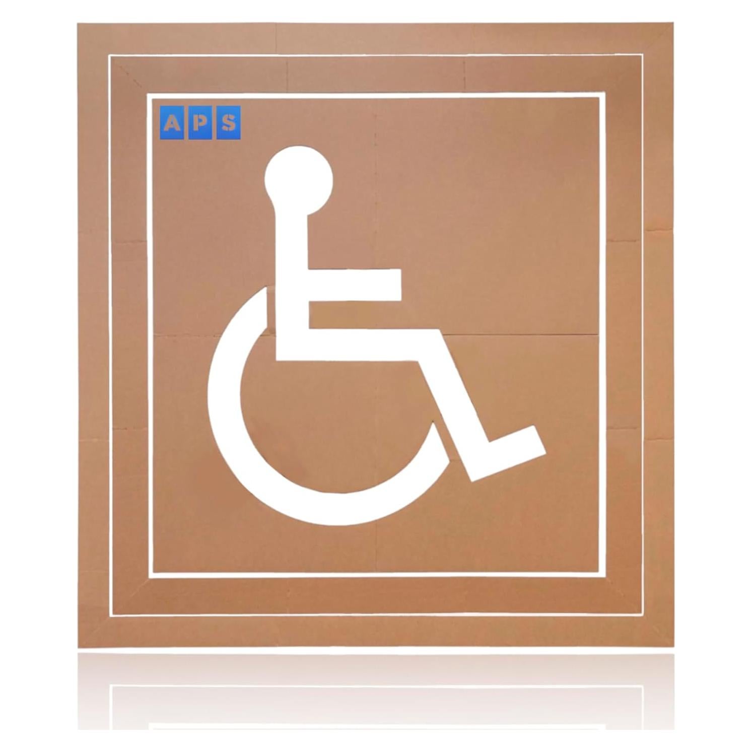 Plantilla de Estacionamiento PNR 24" para Discapacidad - Juego de 3 Piezas