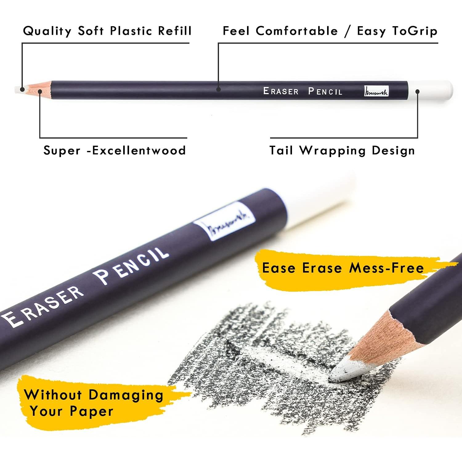 Juego de 3 Gomas de Borrar Brusarth - Detalle Fino para Dibujo