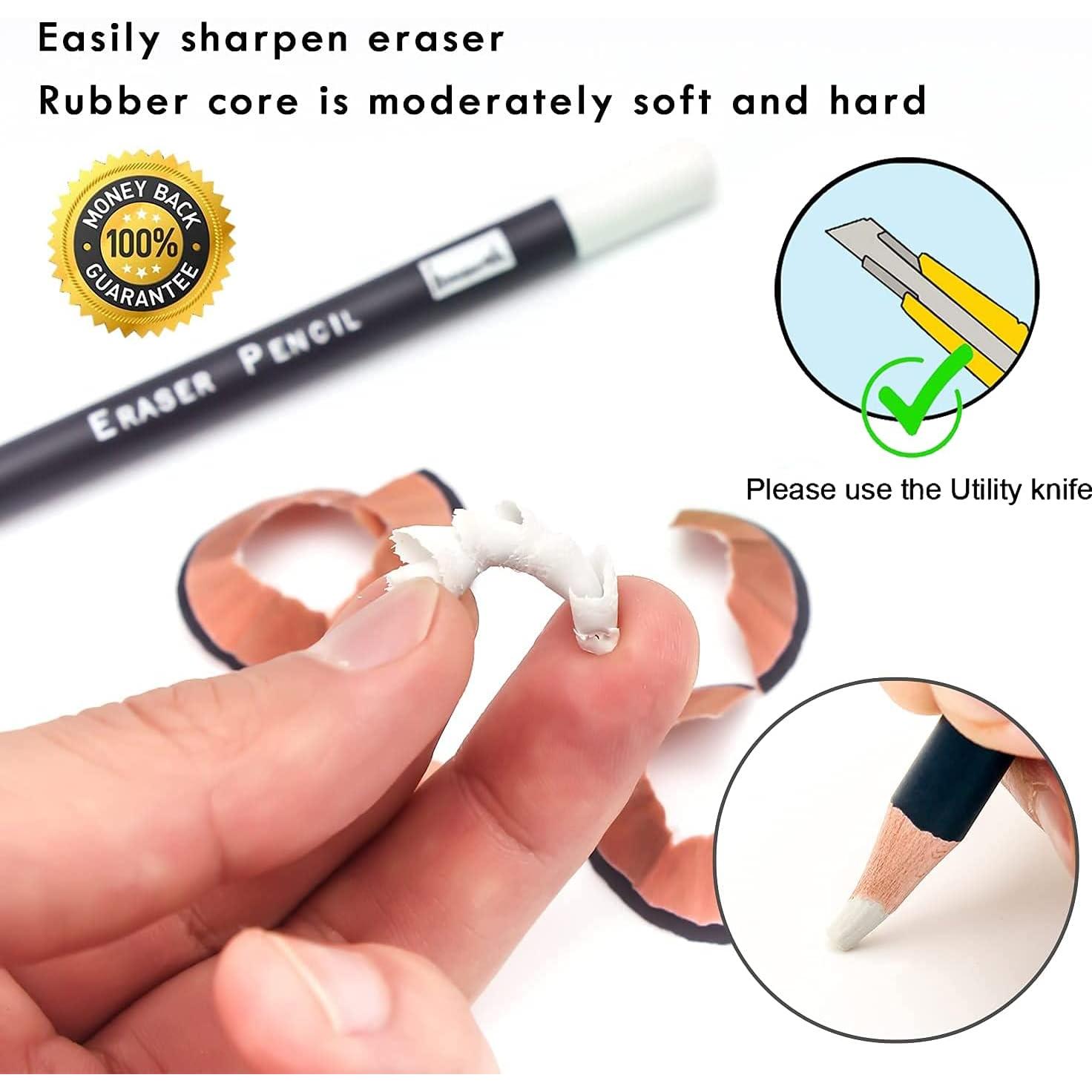 Juego de 3 Gomas de Borrar Brusarth - Detalle Fino para Dibujo