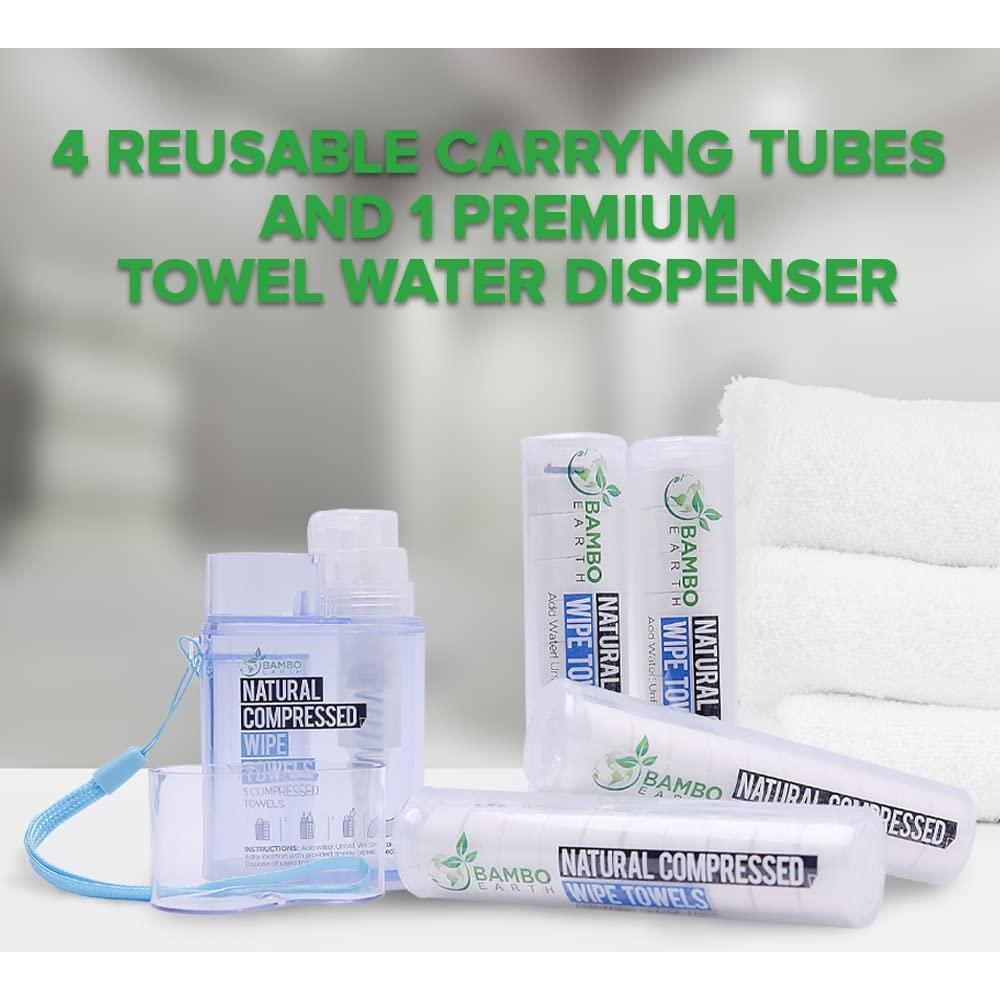 Toallas Comprimidas BAMBOEARTH 500 Unidades Eco-Friendly