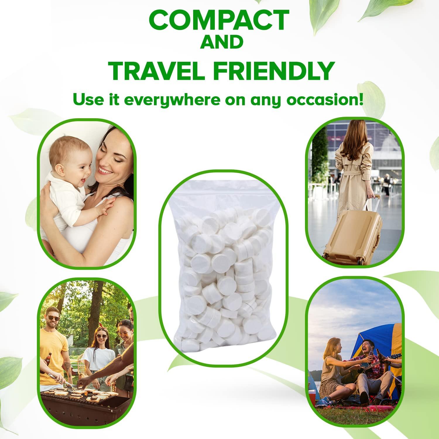 Toallas Comprimidas BAMBOEARTH 500 Unidades Eco-Friendly