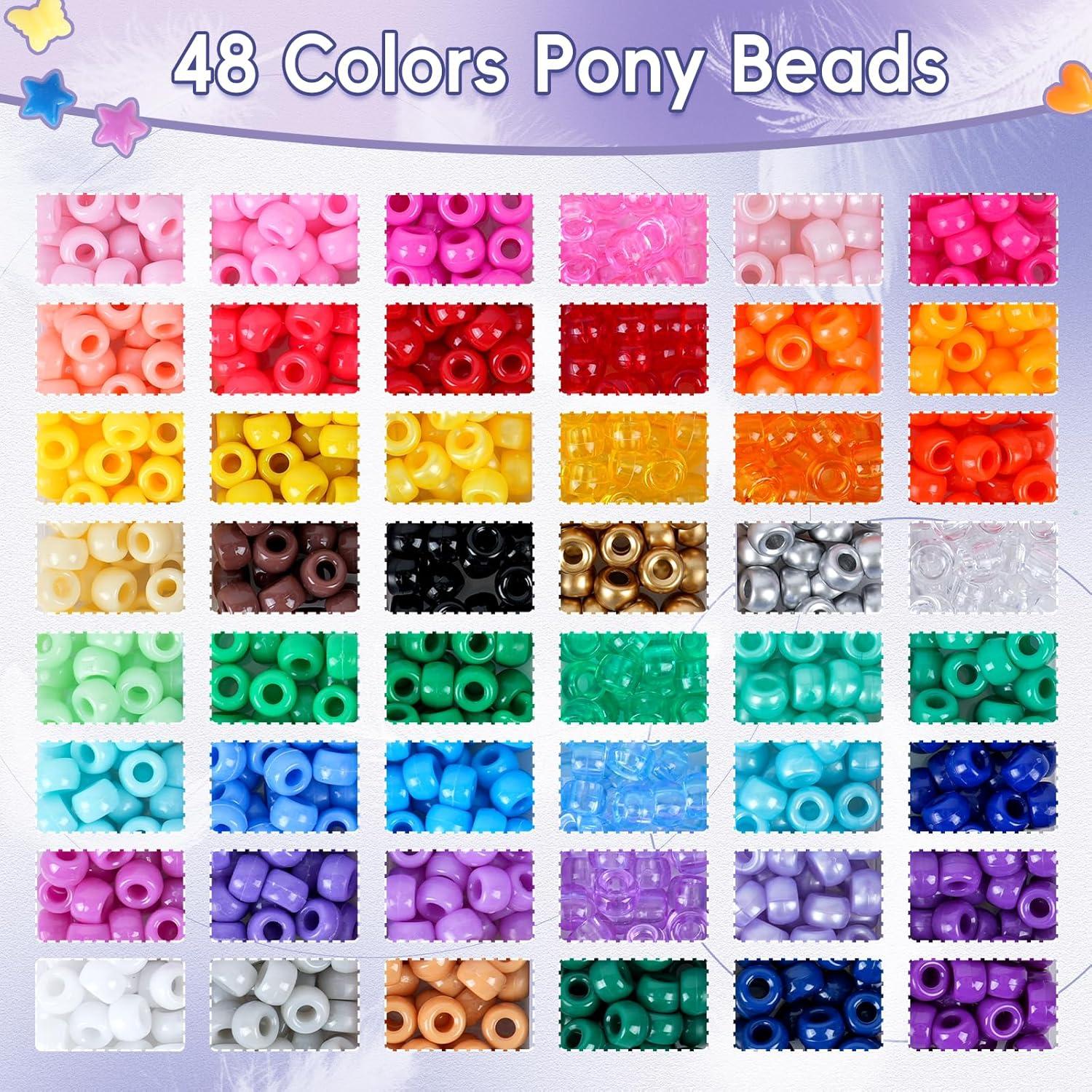 Kit de Pulseras QUEFE 1900 Piezas 48 Colores Acrílico