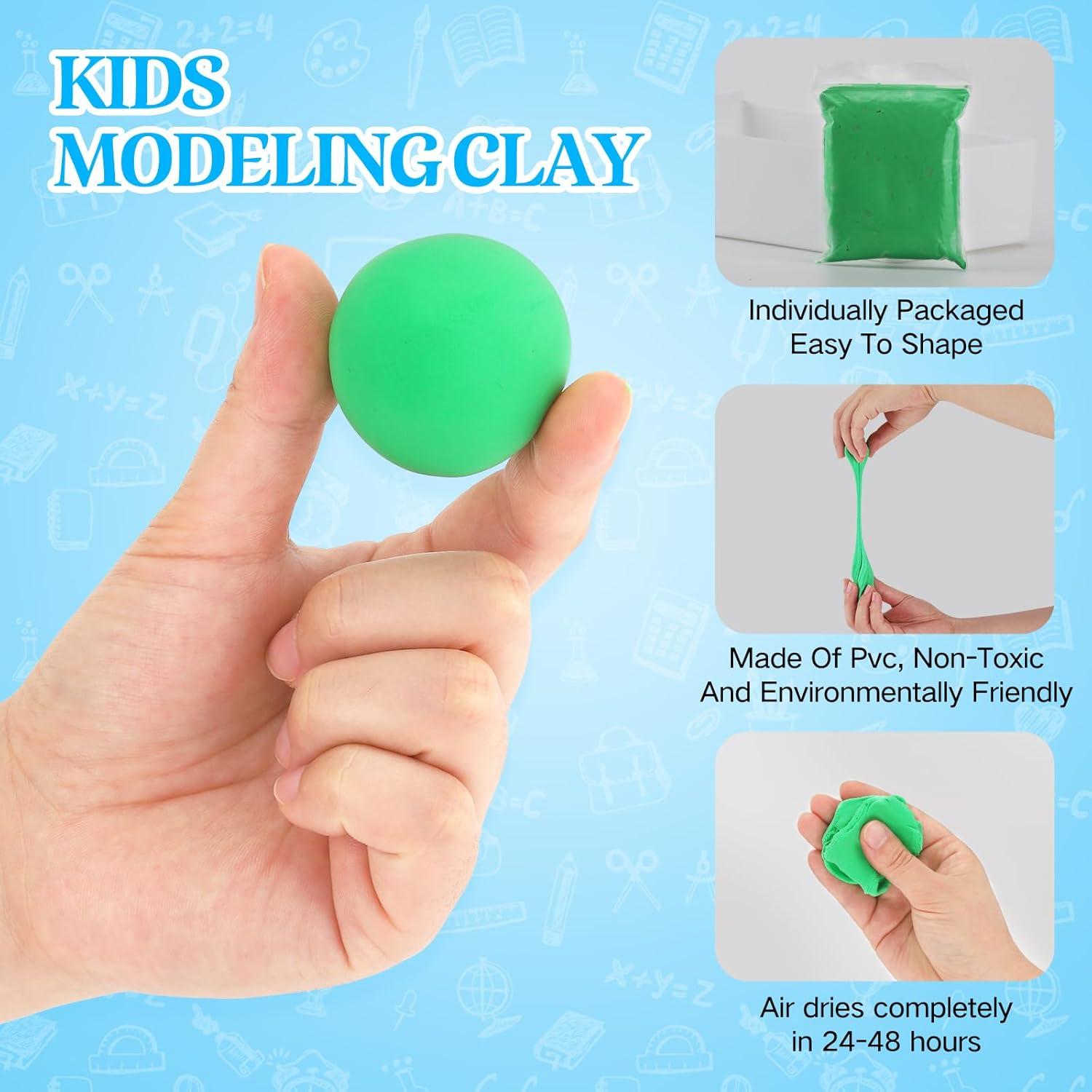 Kit de Arcilla Ultra Ligera Wolwefa - 12 Colores No Tóxica