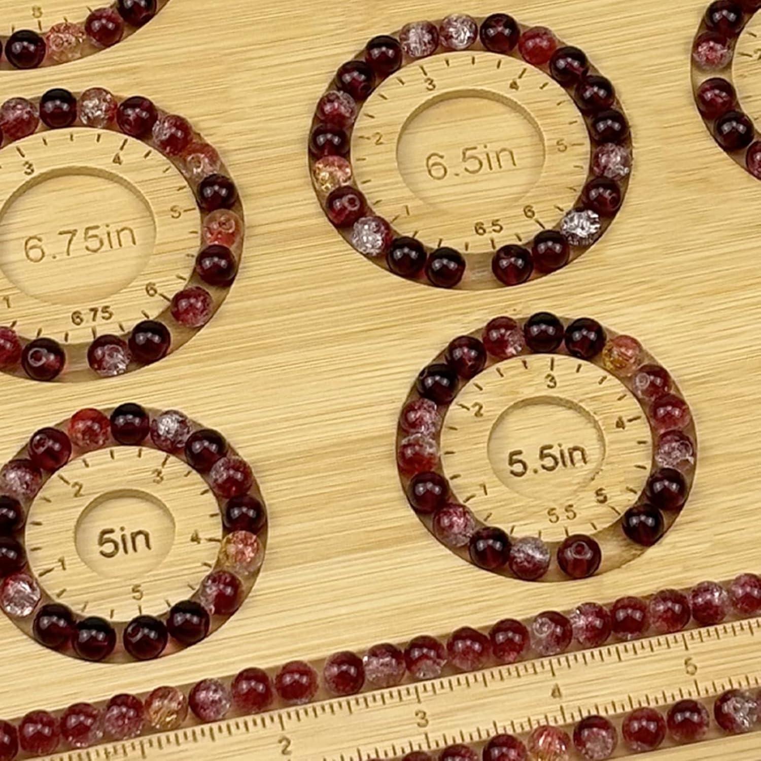 Tablero de cuentas NOAVAOL de bambú 25.4x24 cm para joyas