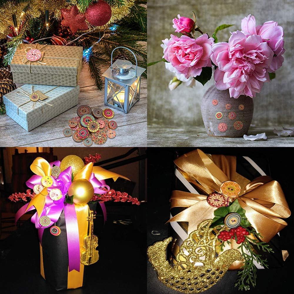 200 Botones de Madera Vintage Haawooky 20mm Multicolor