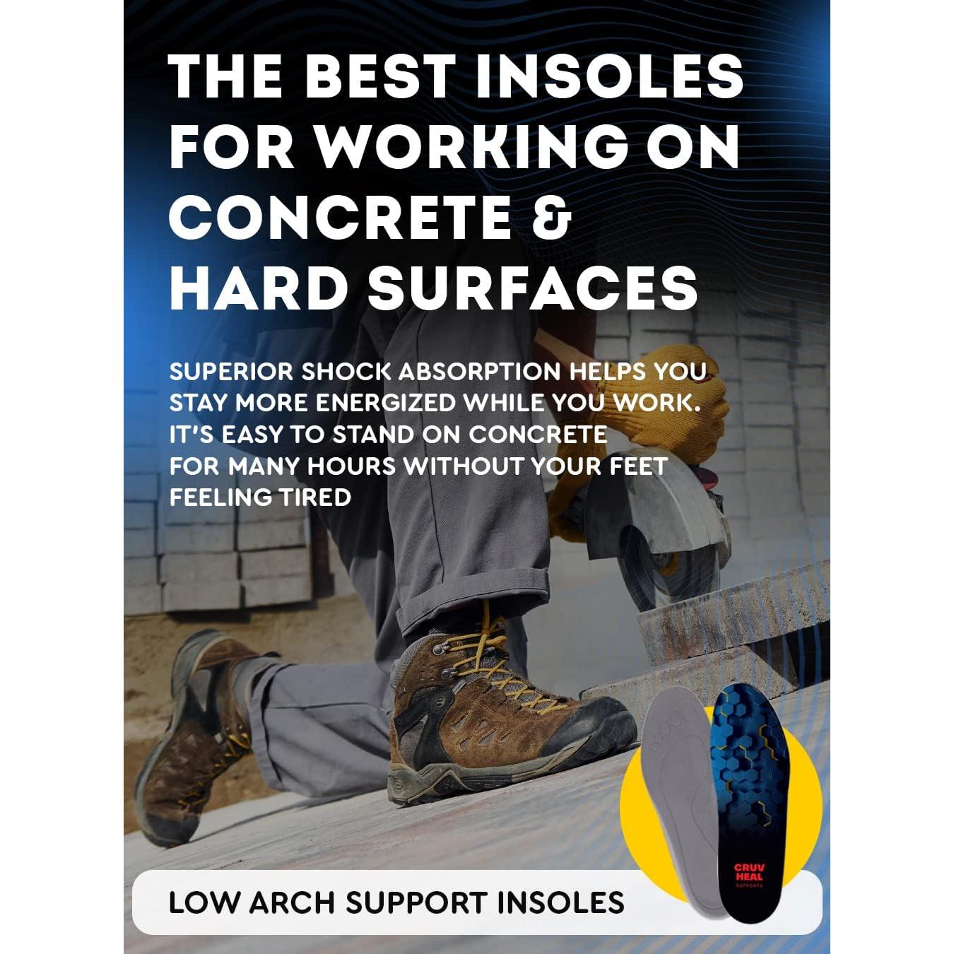 Plantillas Ortopédicas CRUVHEAL Antifatiga XXL - Arco Neutral