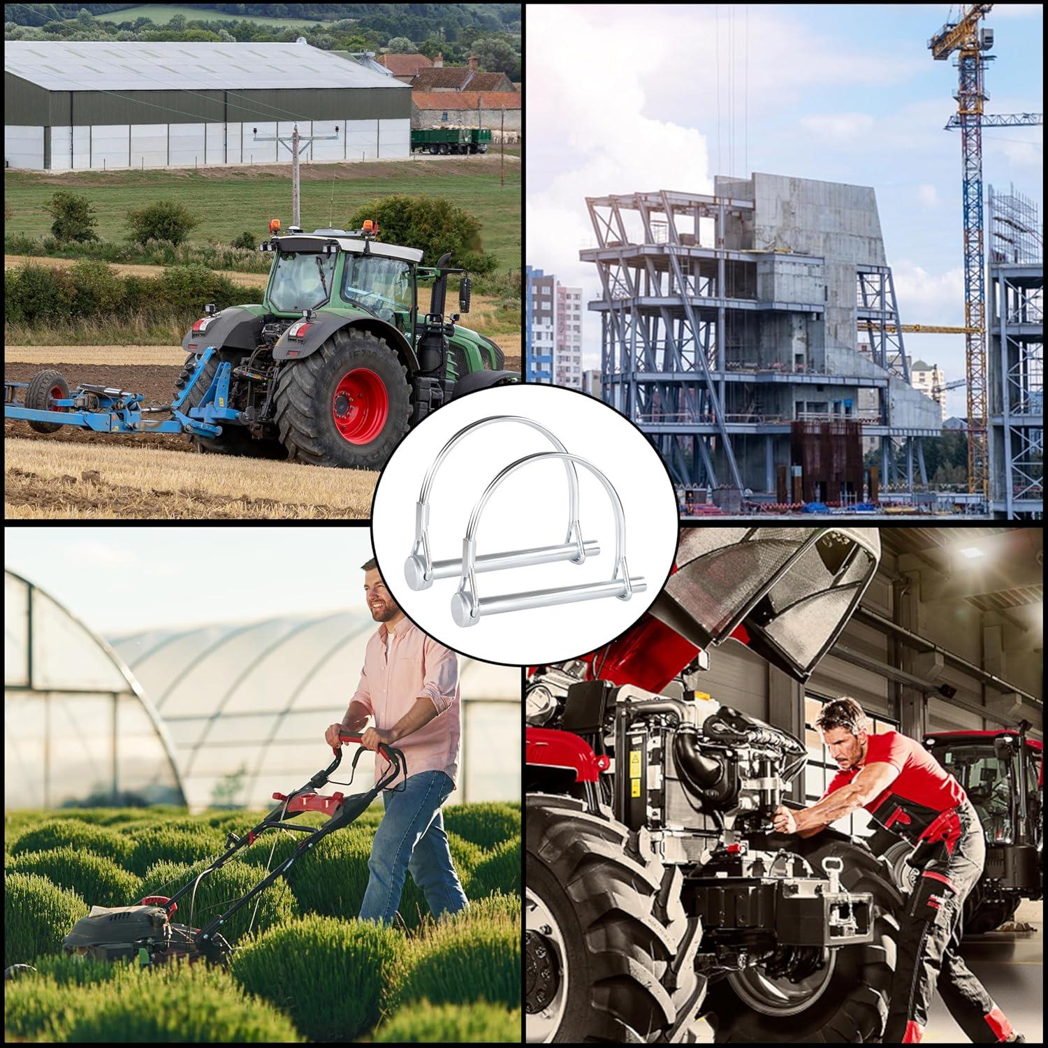 Paquete de 6 Pasadores de Remolque PINAILER 6.99 cm x 0.64 cm