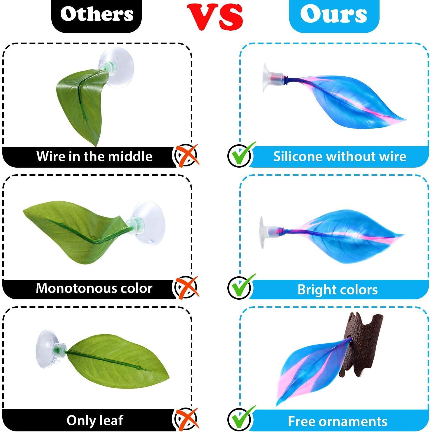 Hamaca de Silicona para Peces Betta WILLBOND - 2 Piezas Azul