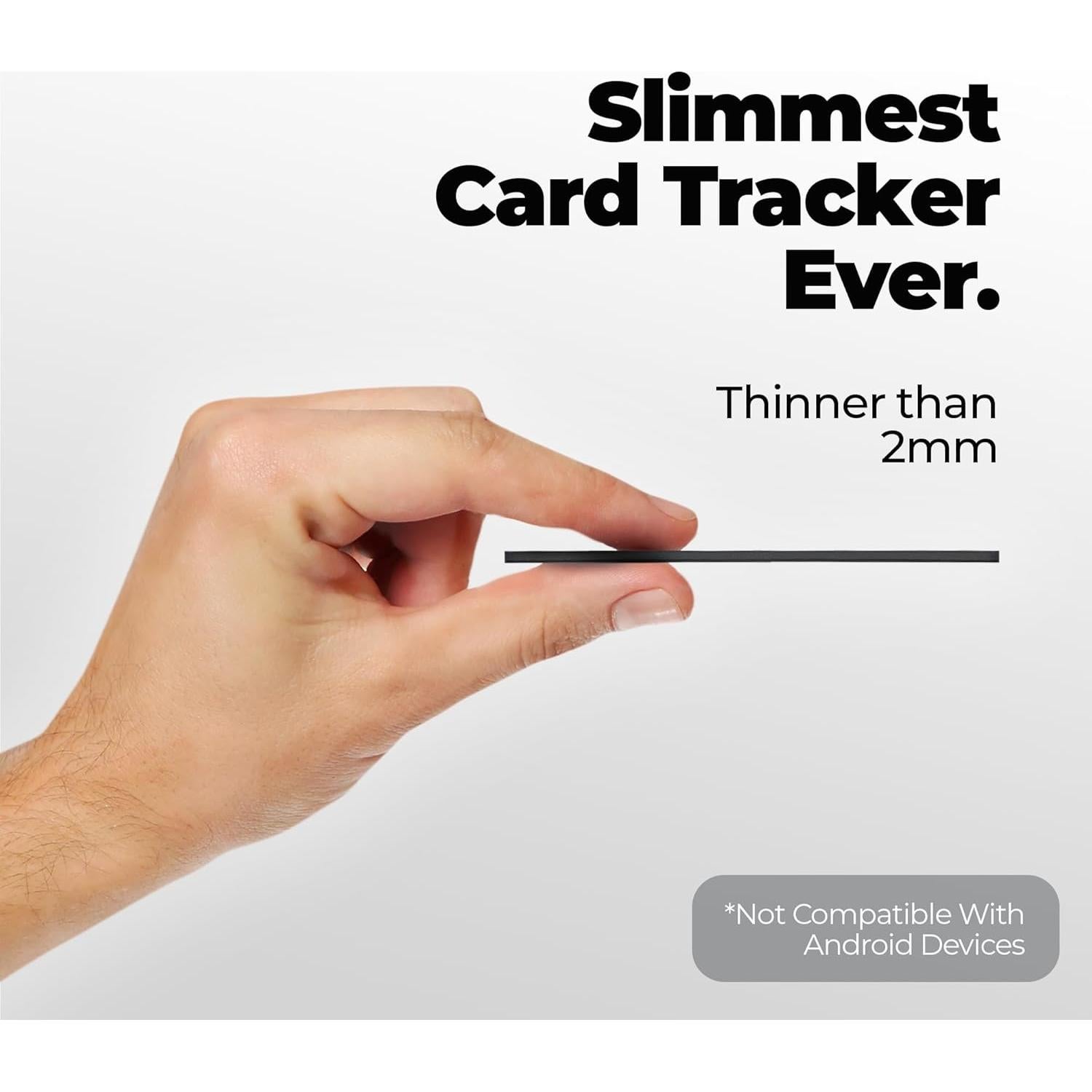 KeySmart Tarjeta Rastreadora de Cartera Bluetooth Negra