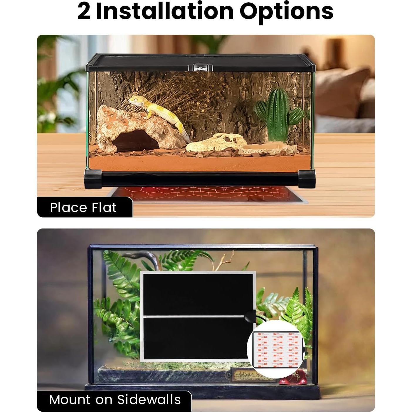 Estera Calefactora para Reptiles MQ 5W con Termómetro Digital