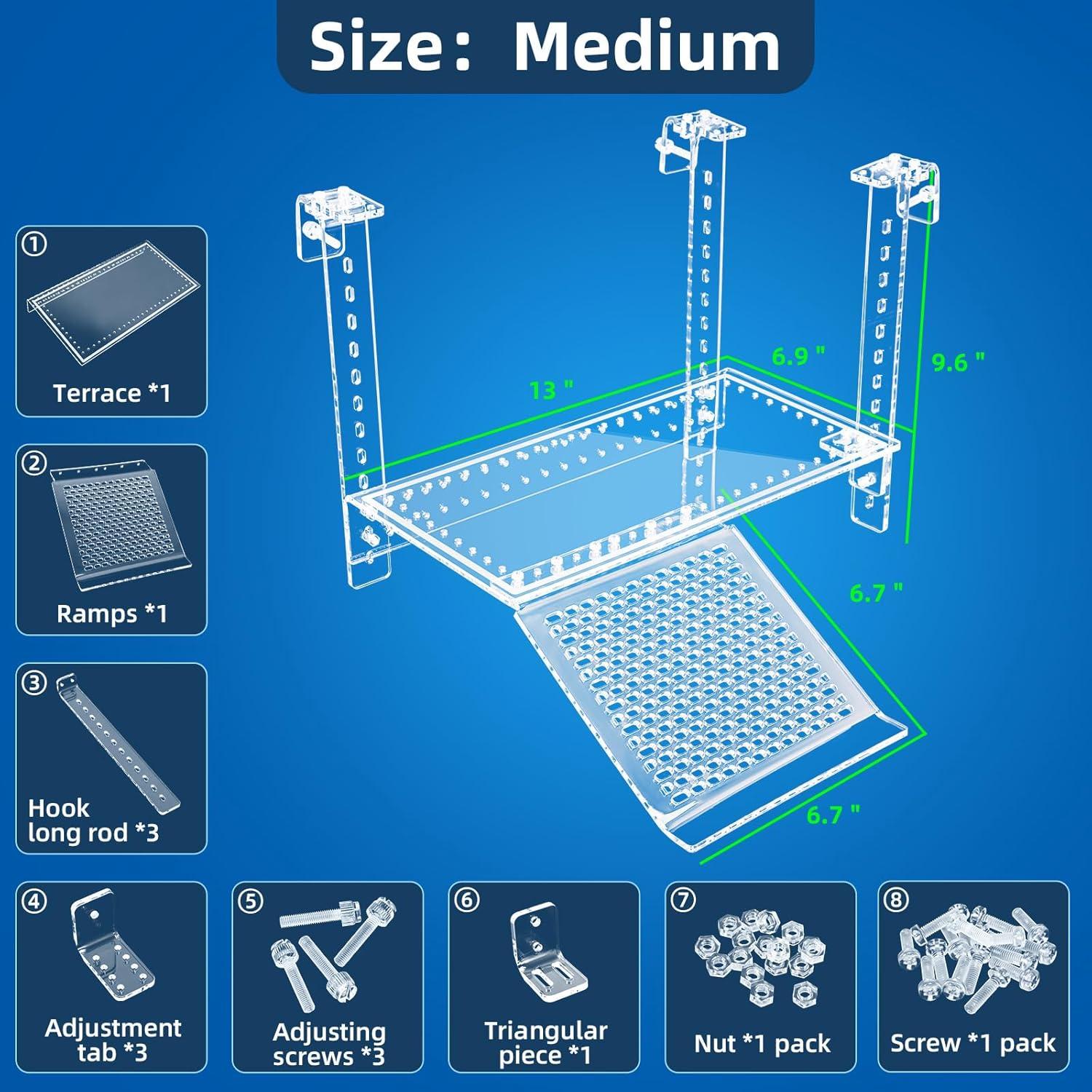 Plataforma de Sol para Tortugas RunDuck 33x17.5cm Ajustable