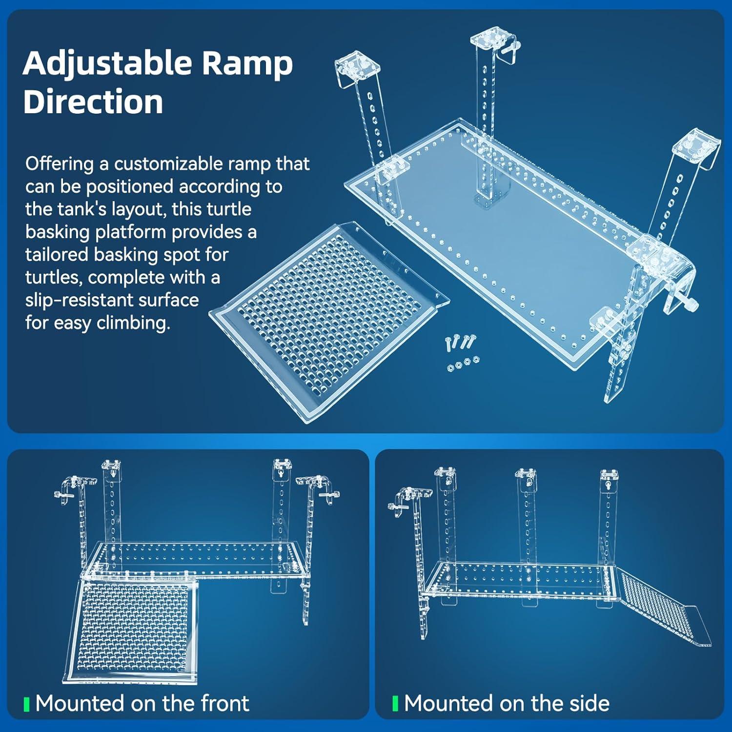 Plataforma de Sol para Tortugas RunDuck 33x17.5cm Ajustable