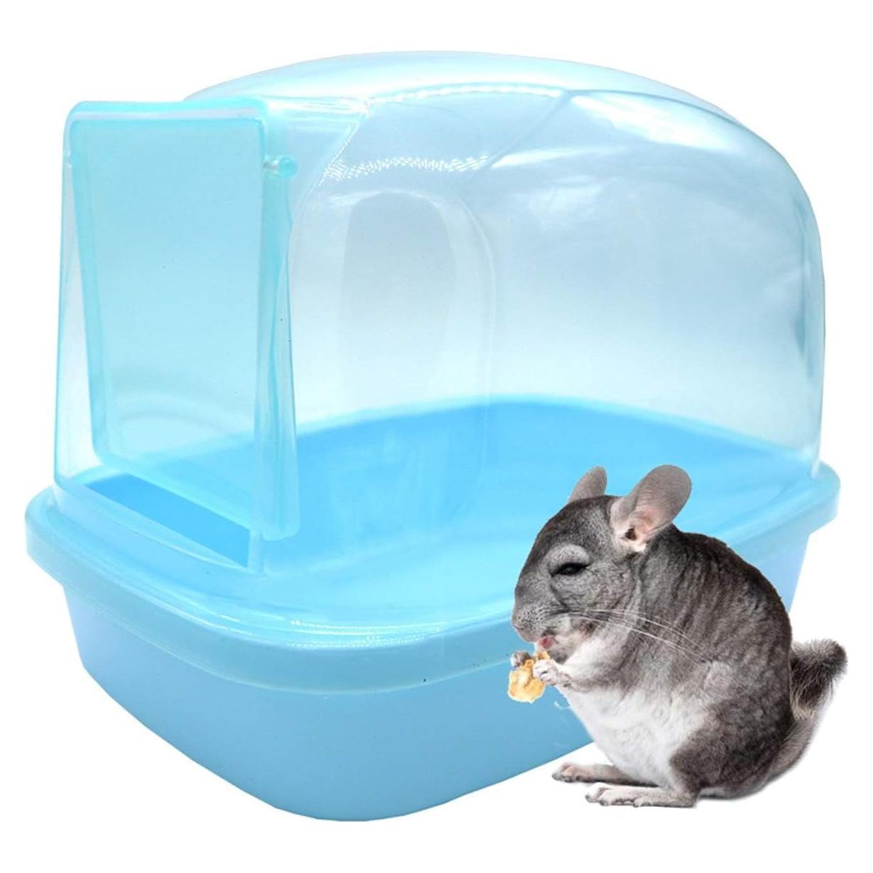 Baño para hámster enano Kathson - Casa de arena 24.5x17.7 cm