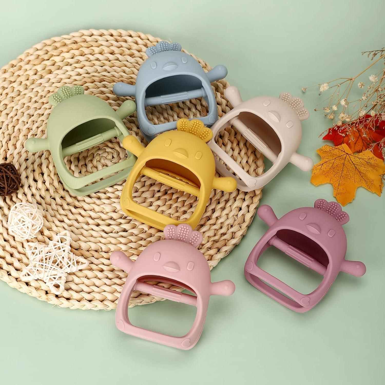 Mordedor de Silicona Socub para Bebés 0-6 Meses Beige