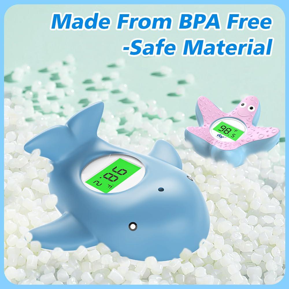 Termómetro de baño digital Miedecdel para bebés - Azul claro