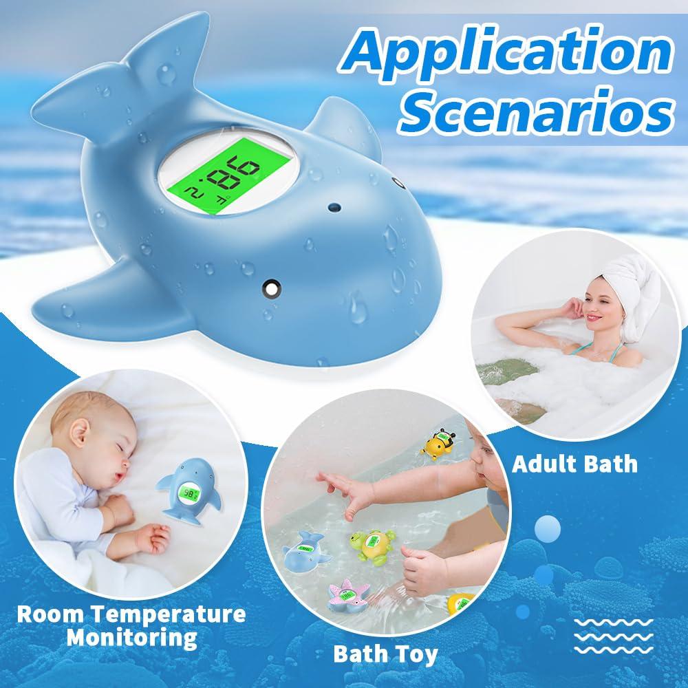 Termómetro de baño digital Miedecdel para bebés - Azul claro