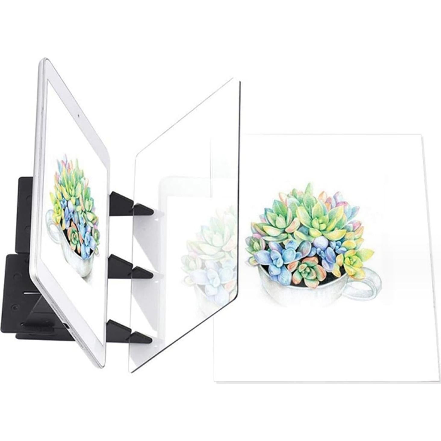 Tablero de Dibujo Portátil QPOIBSD con Soporte y Luz LED