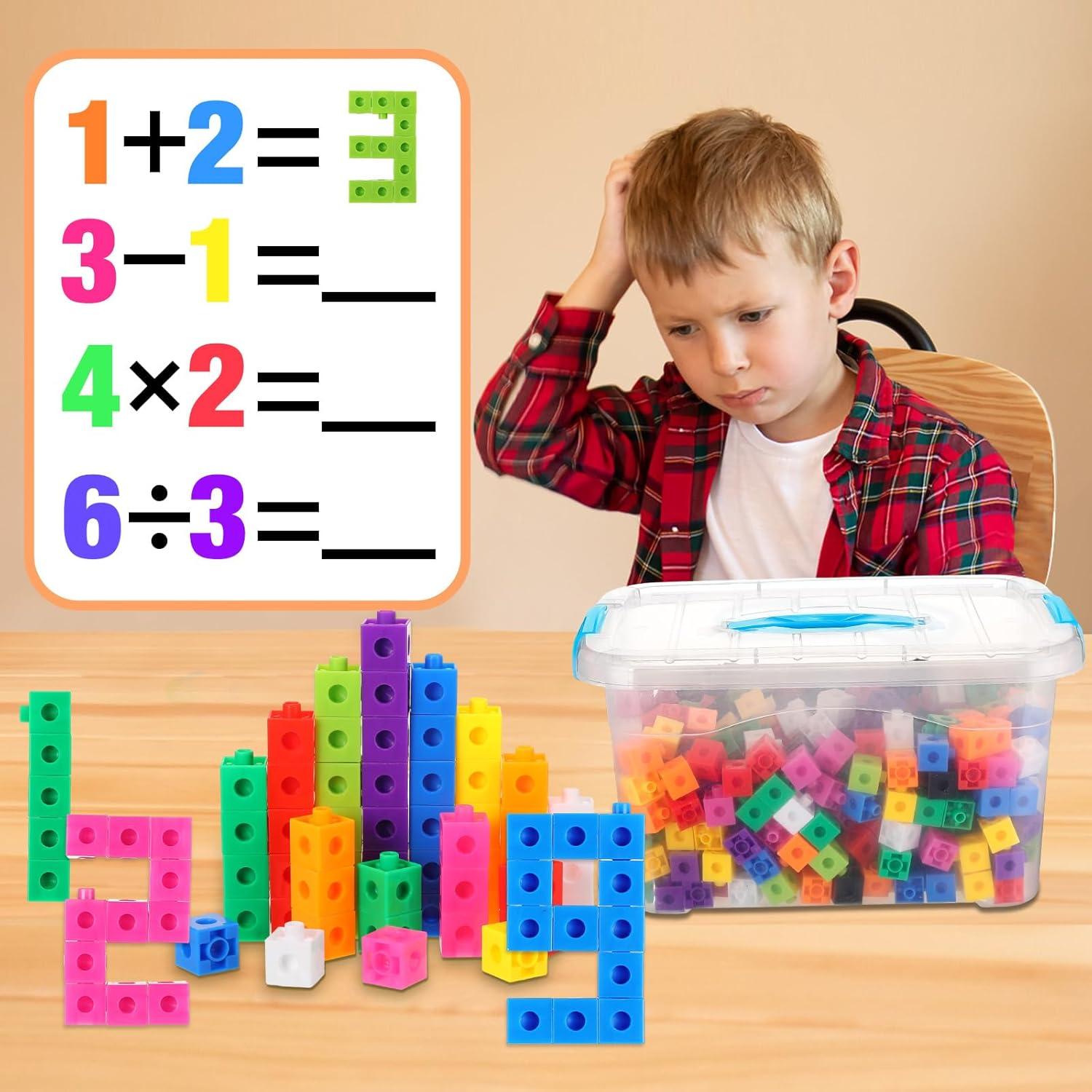 Cubos Enlazables de Matemáticas Jenaai 400 Pcs Multicolor