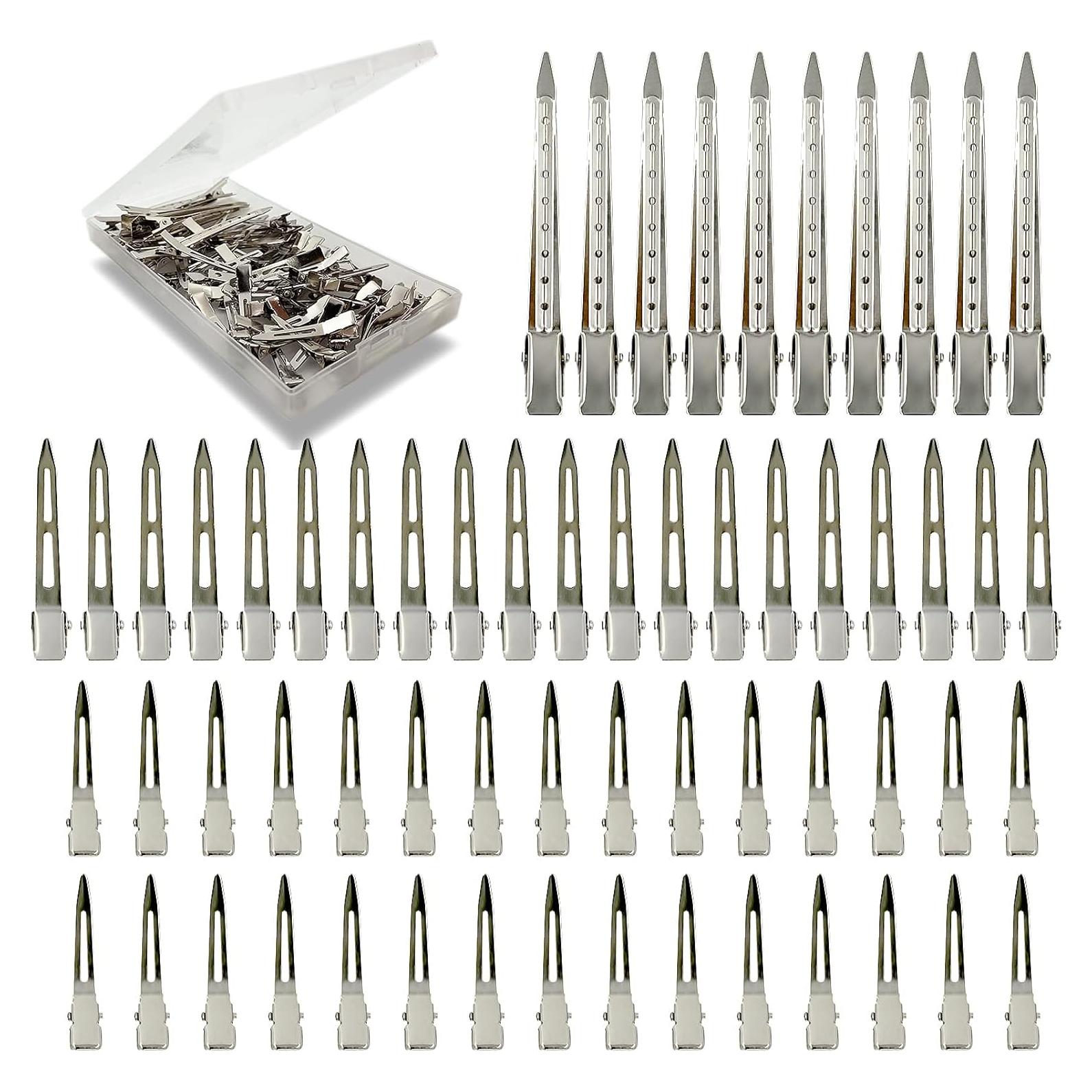 60 Clips de Pelo de Metal HiJeaton con Estuche - Variados