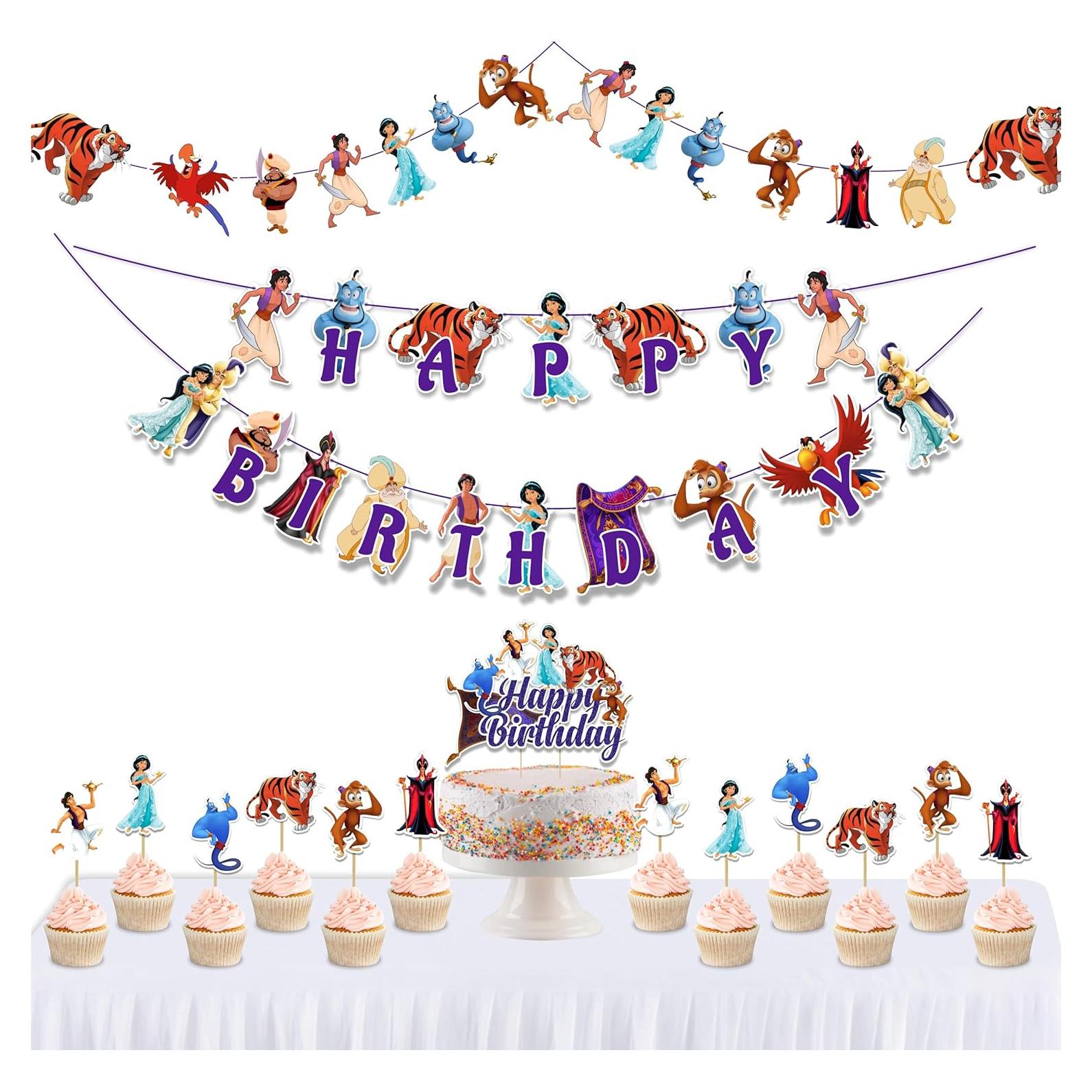 Suministros para Fiesta de Cumpleaños Aladino Seyal® - 27 Piezas