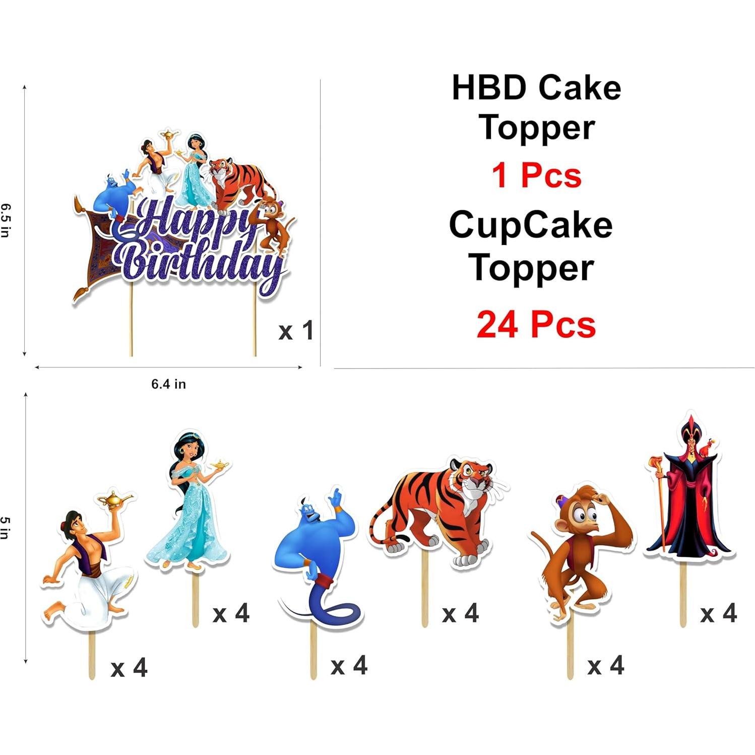 Suministros para Fiesta de Cumpleaños Aladino Seyal® - 27 Piezas