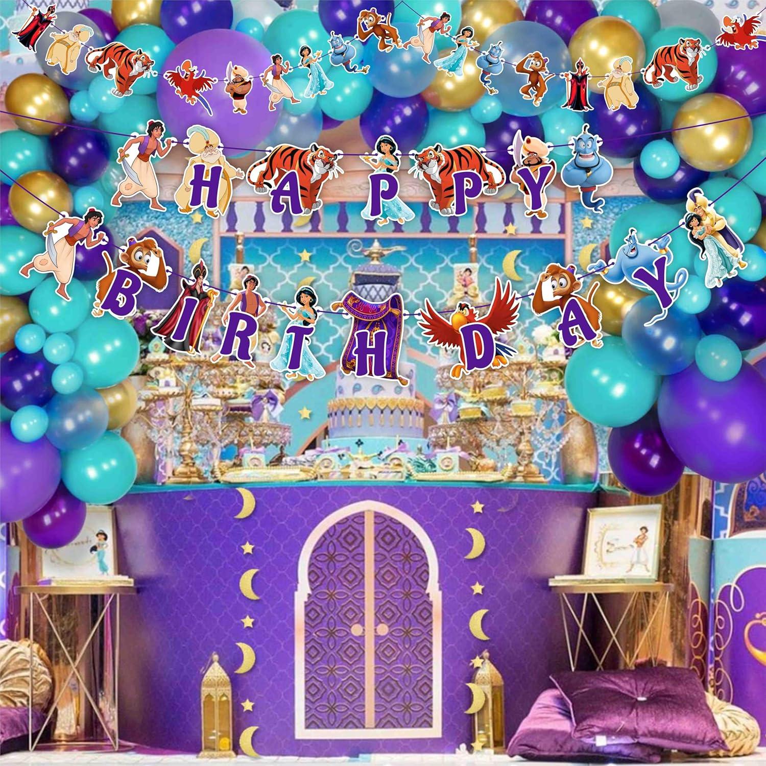 Suministros para Fiesta de Cumpleaños Aladino Seyal® - 27 Piezas