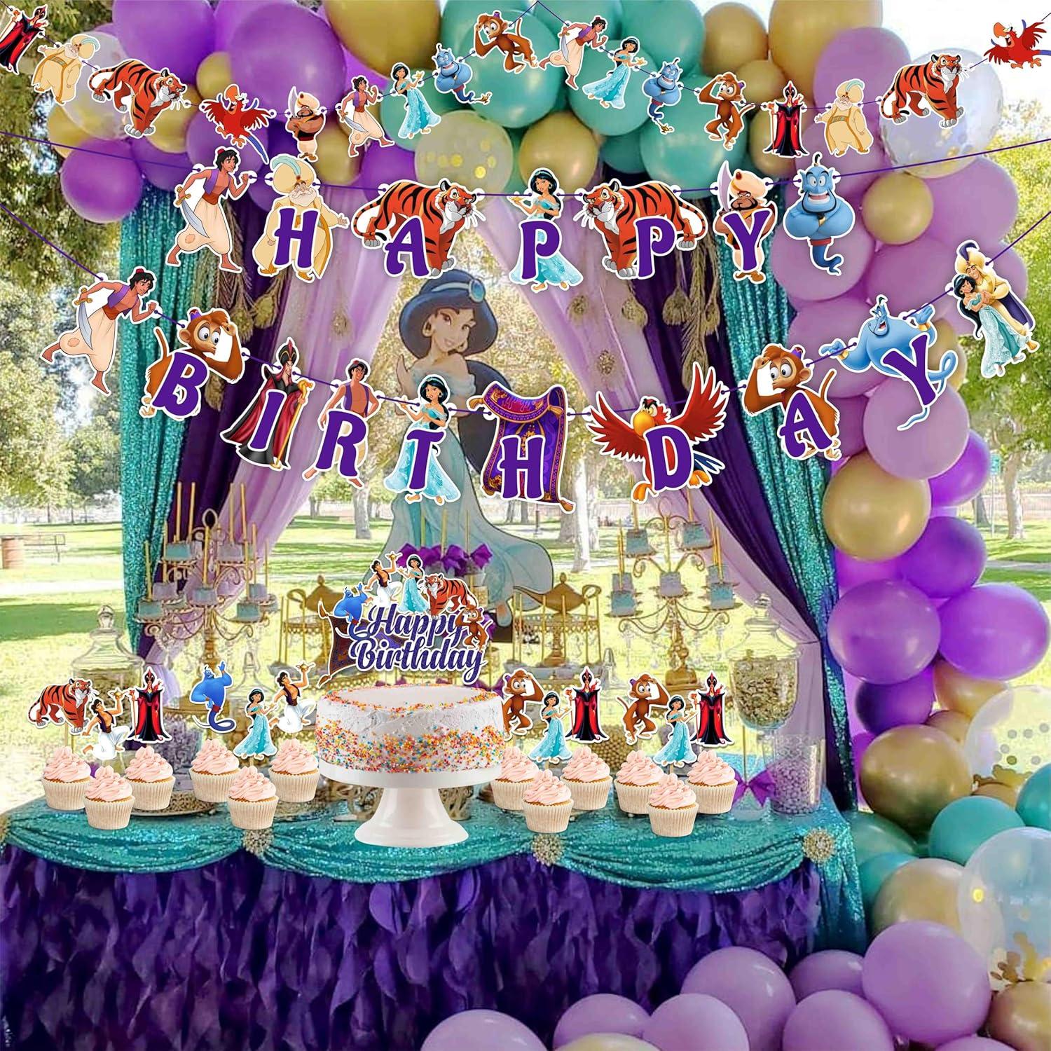 Suministros para Fiesta de Cumpleaños Aladino Seyal® - 27 Piezas