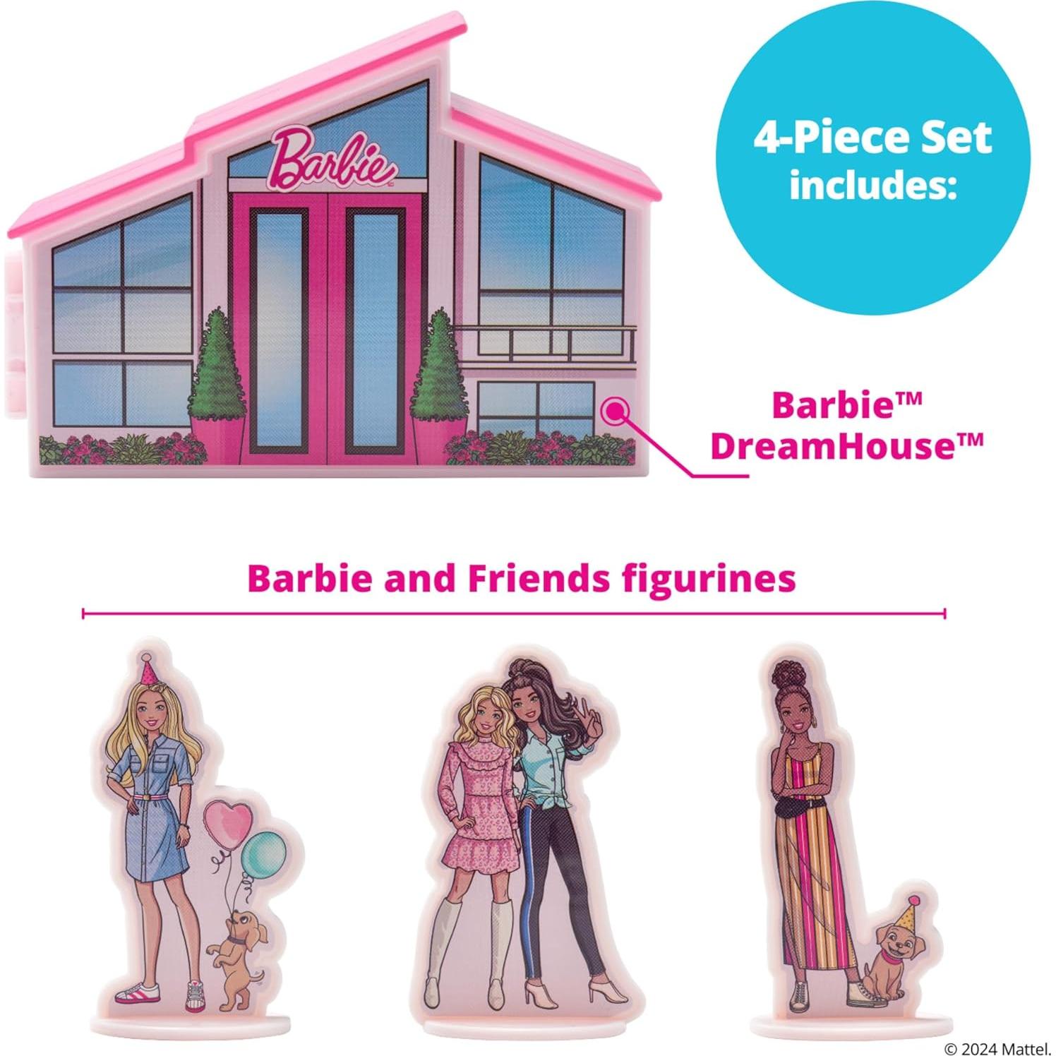 DecoSet Barbie Casa de Ensueño Adorno para Pastel 4 Piezas