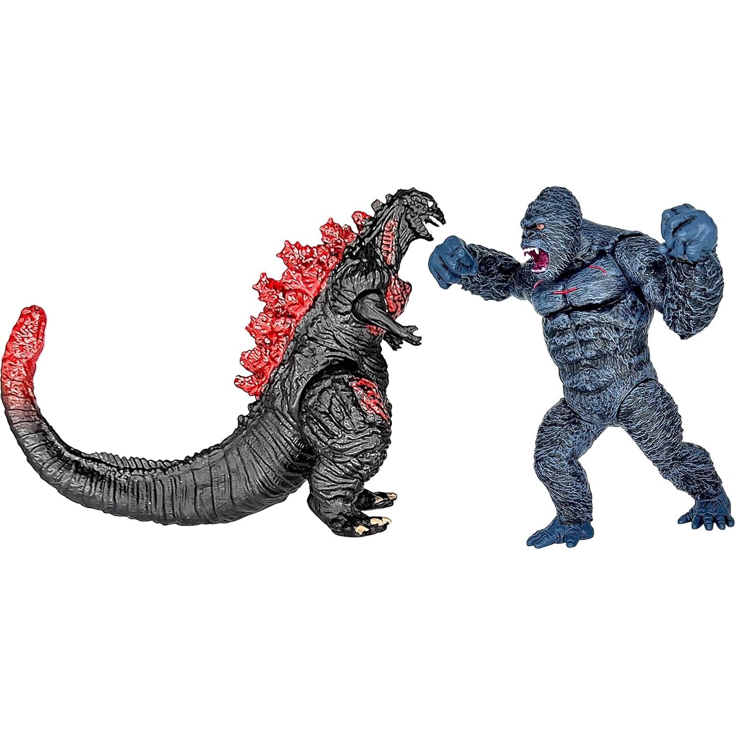 Conjunto de 10 Figuras de Dinosaurios Godzilla vs Kong