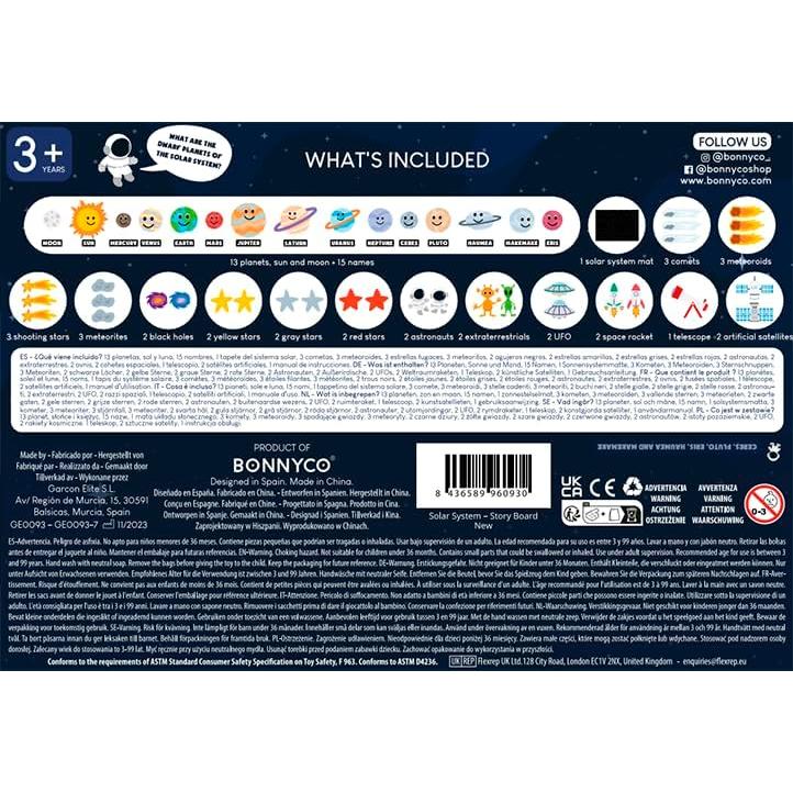 Sistema Solar para Niños BONNYCO - 61 Figuras de Fieltro