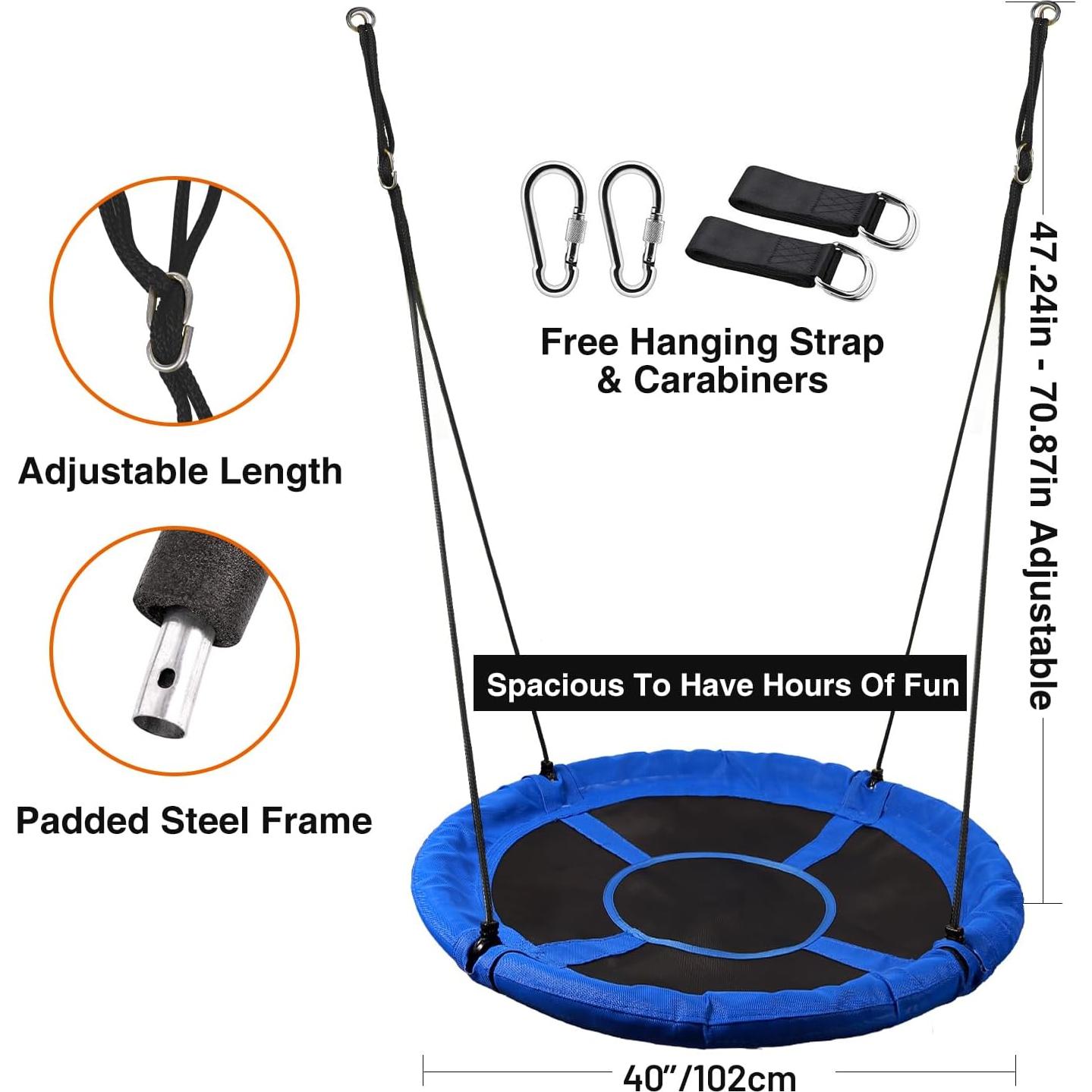 Columpio Redondo 101.6cm RedSwing Azul para Niños 226kg