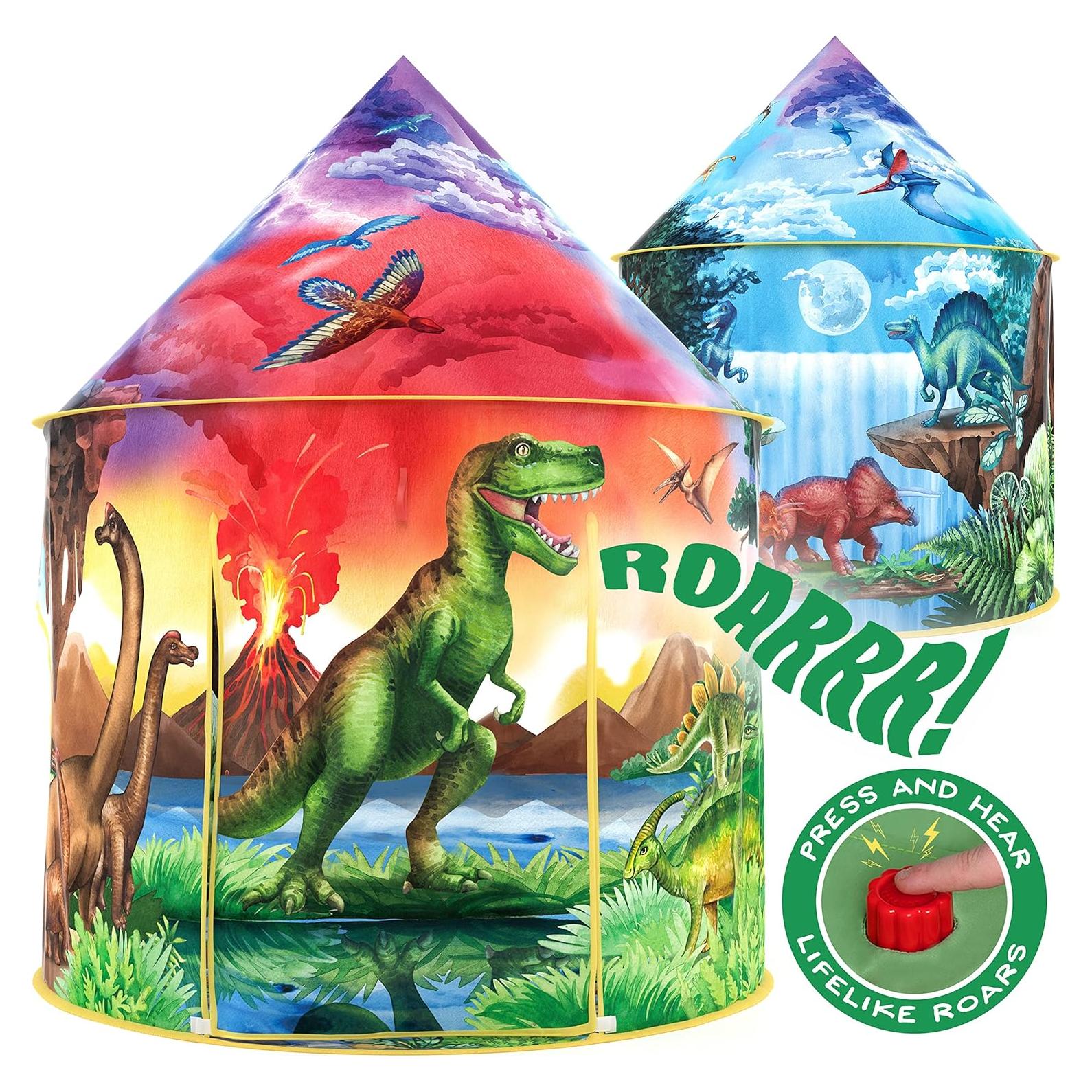 Carpa Pop Up W&O Dinosaurios con Sonido - 101.6x101.6cm