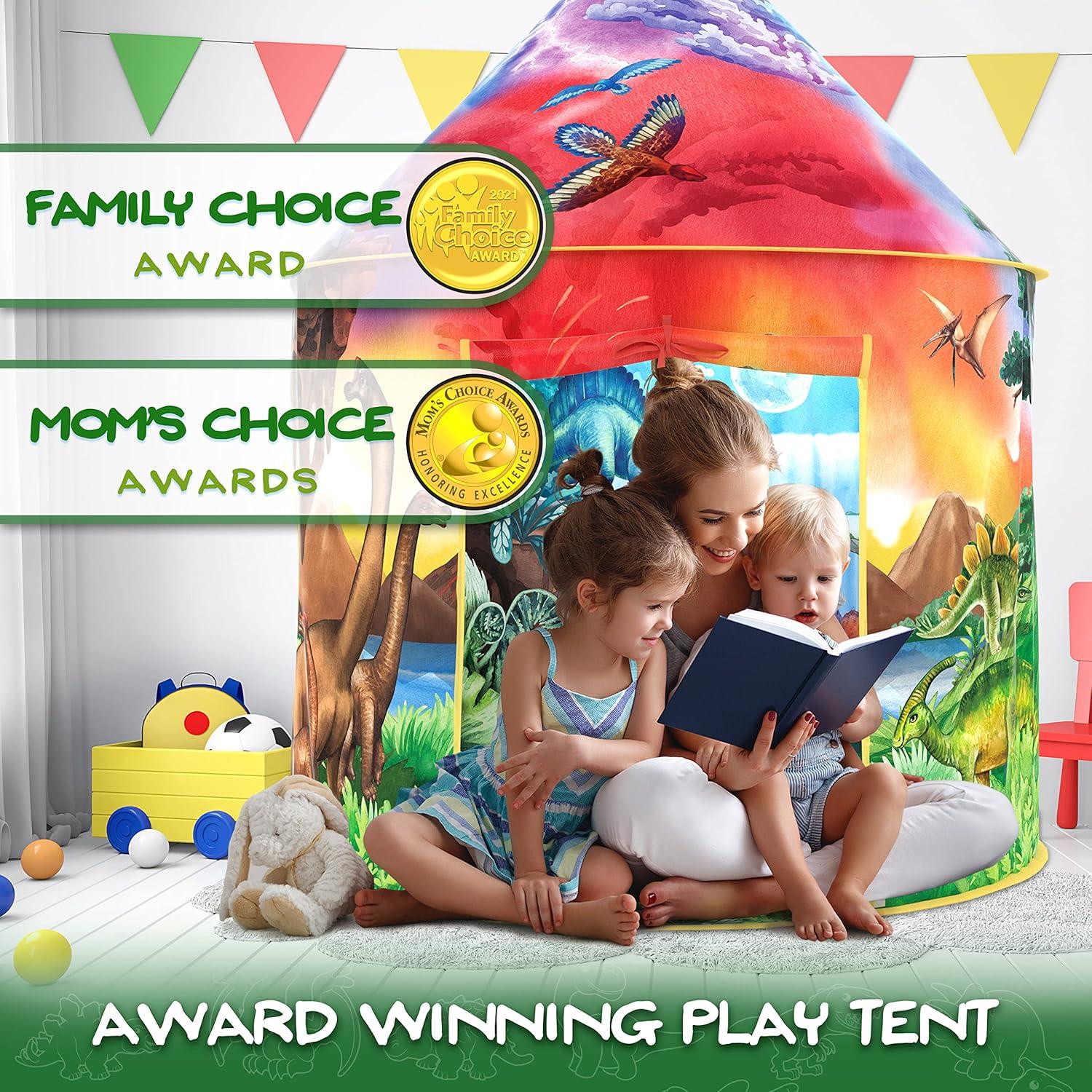 Carpa Pop Up W&O Dinosaurios con Sonido - 101.6x101.6cm