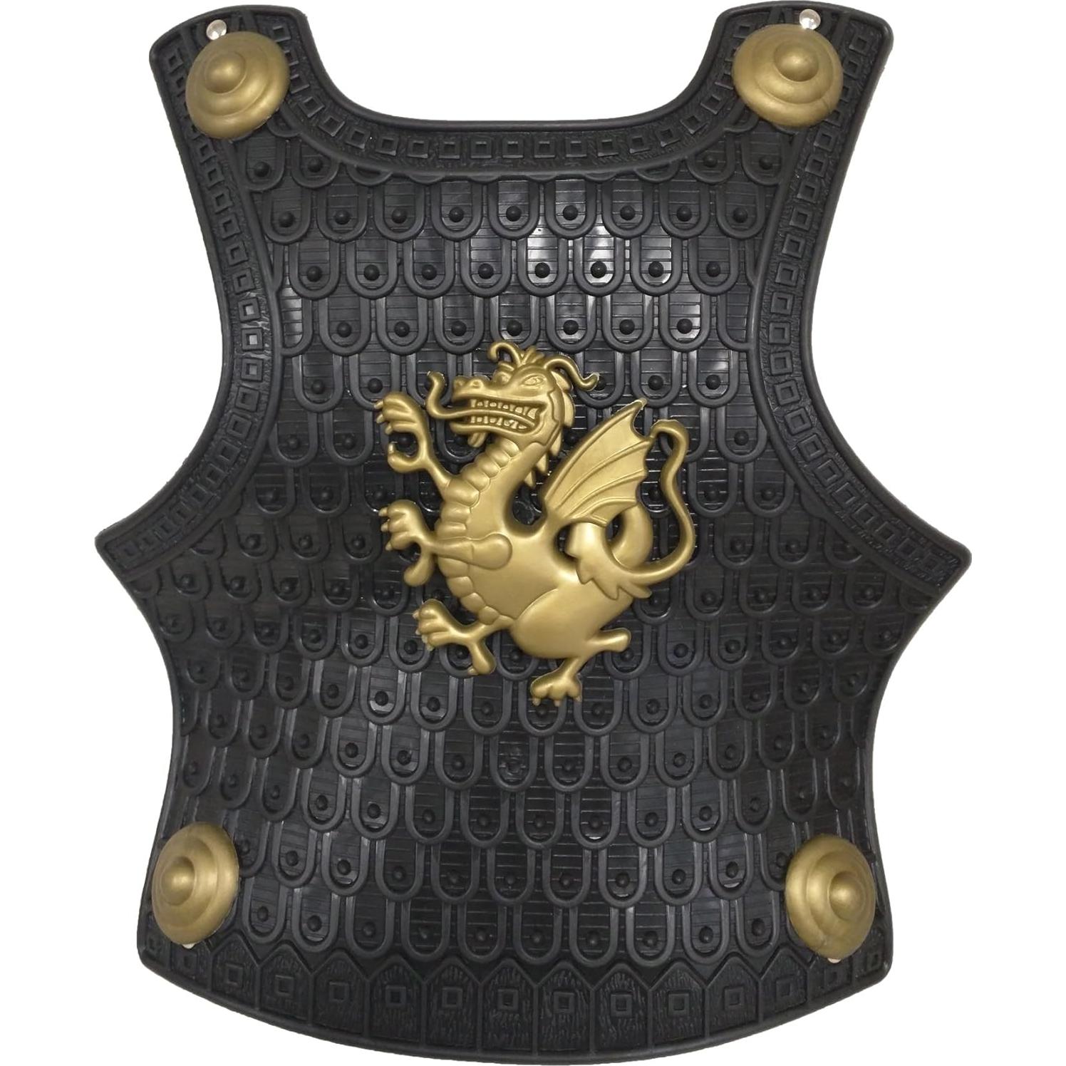 Disfraz de Caballero Gladiador Niño 4 Piezas - Dorado/Plateado