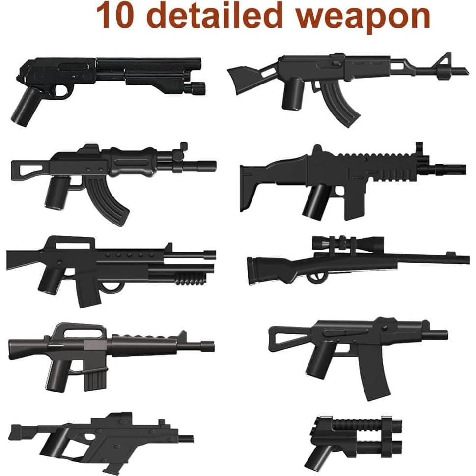 Figuras de Acción Soldados Segunda Guerra Mundial WW2army - 40 Accesorios