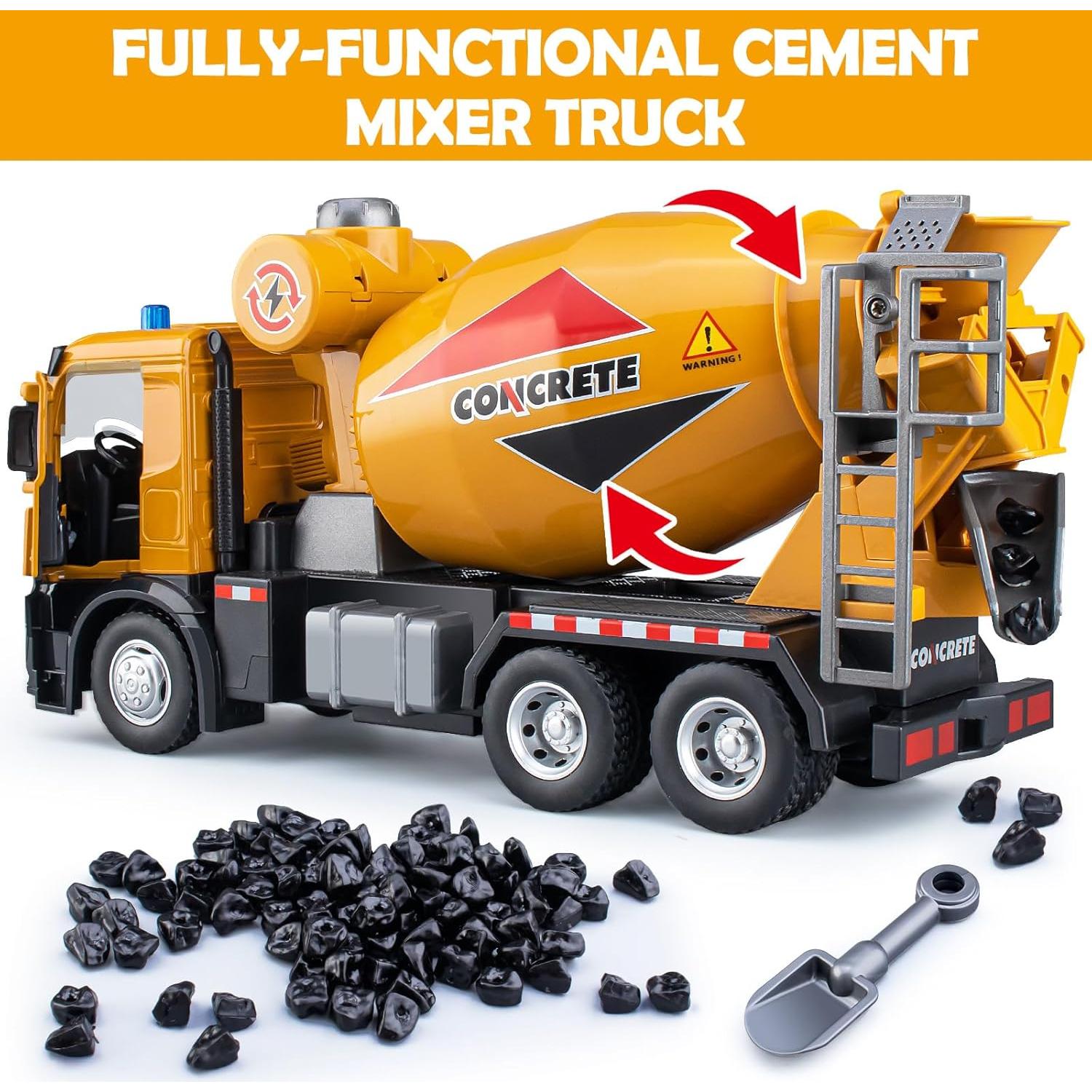 Camión de Mezcla de Cemento HAPYAD con Luces y Sonidos