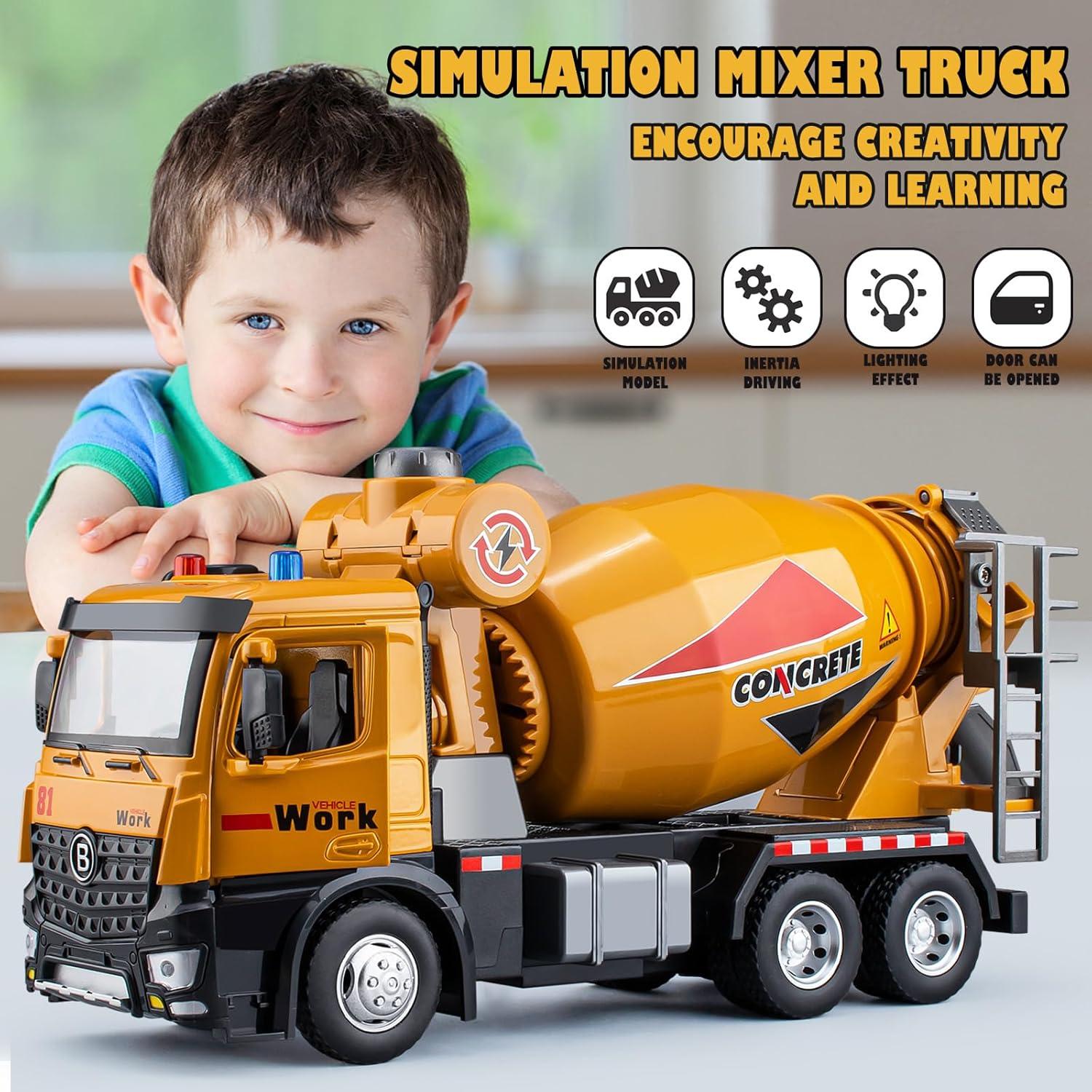 Camión de Mezcla de Cemento HAPYAD con Luces y Sonidos