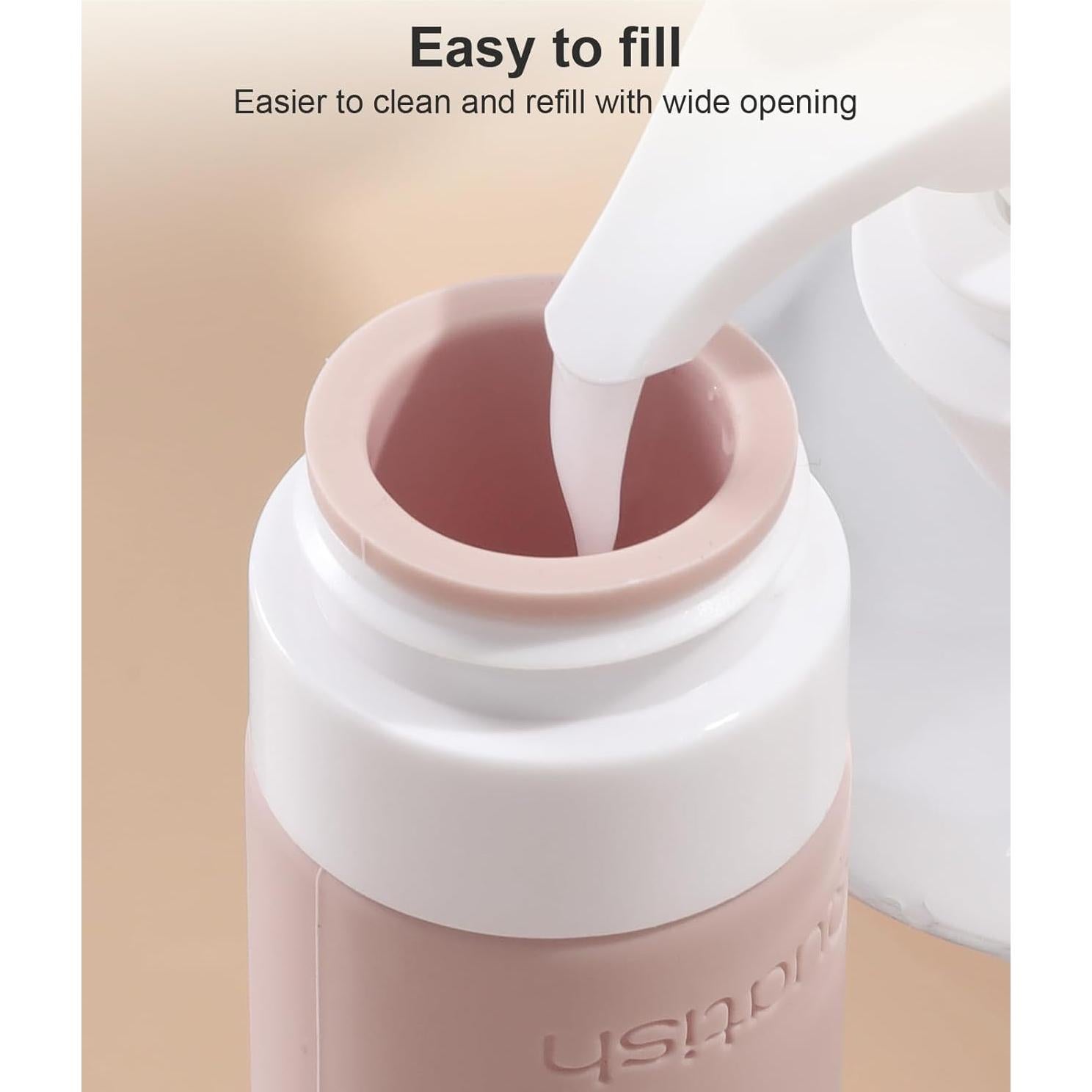 Botellas de Viaje Quatish 3 oz A Prueba de Fugas - 4 Paquete