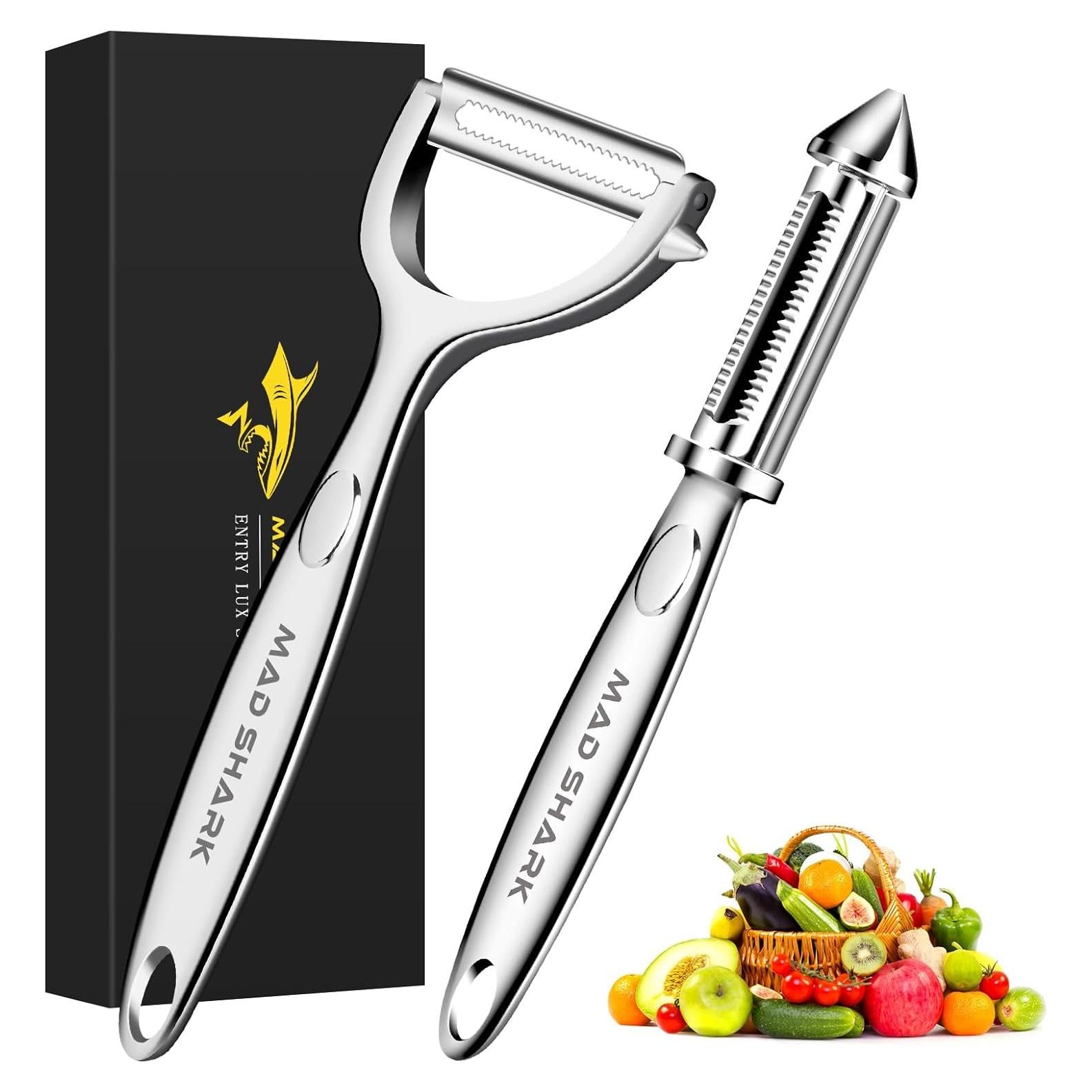 Peladores de Verduras MAD SHARK Acero Inoxidable 2 Piezas