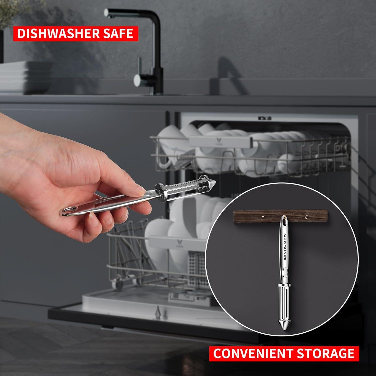 Peladores de Verduras MAD SHARK Acero Inoxidable 2 Piezas